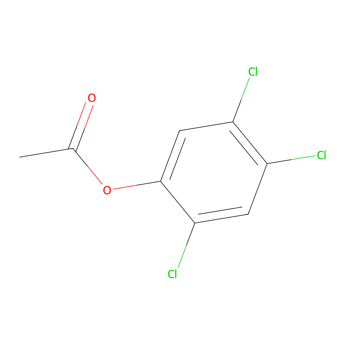 phenol, 2,4,5-trichloro-, acetate (8ci) molecular structure, CAS 5393-75-9