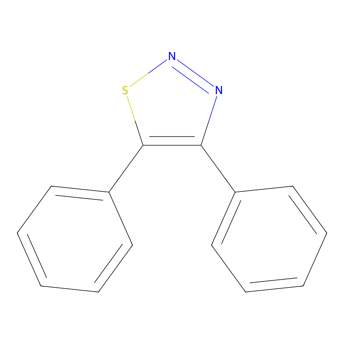 4,5-Diphenyl-1,2,3-thiadiazole molecular structure, CAS 5393-99-7