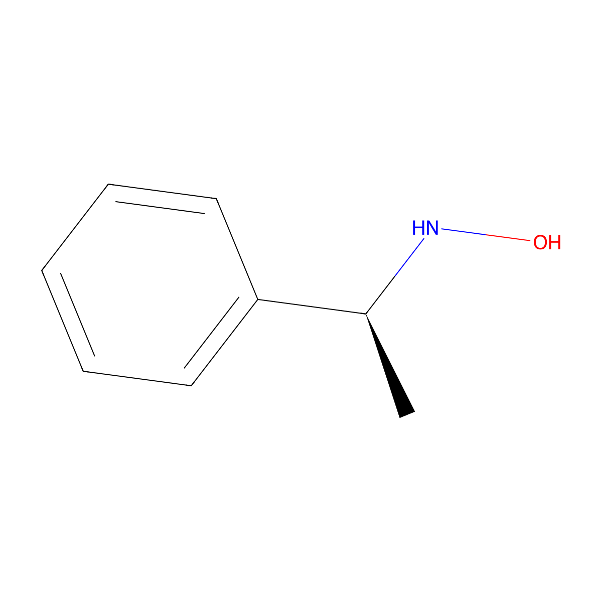 (S)-1-Phenylethylhydroxylamine molecular structure, CAS 53933-47-4