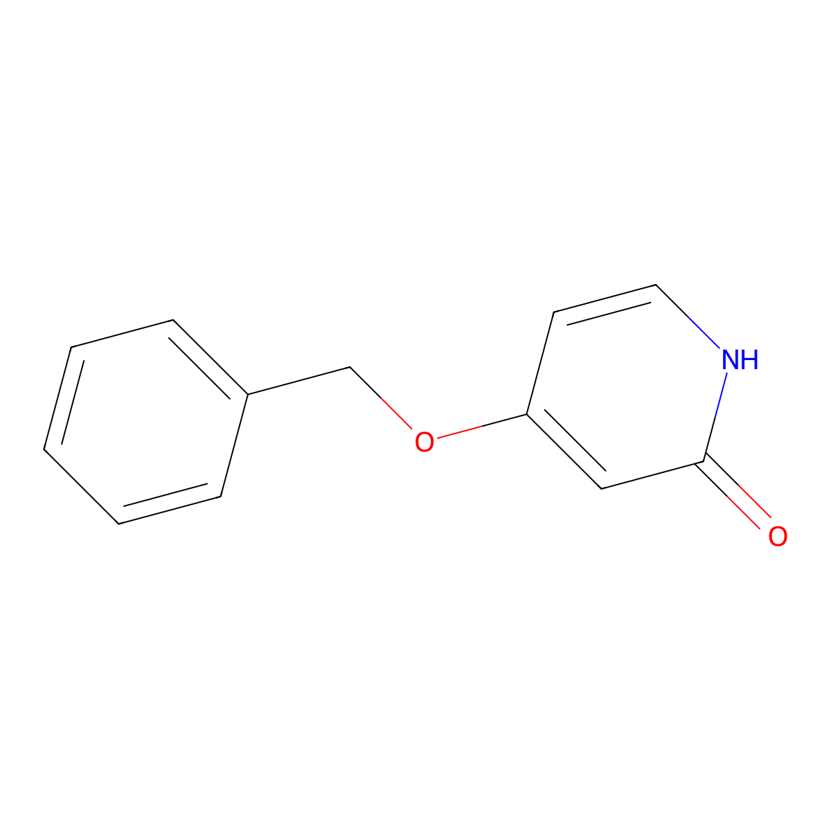 4-Benzyloxy-2(1H)-pyridone molecular structure, CAS 53937-02-3
