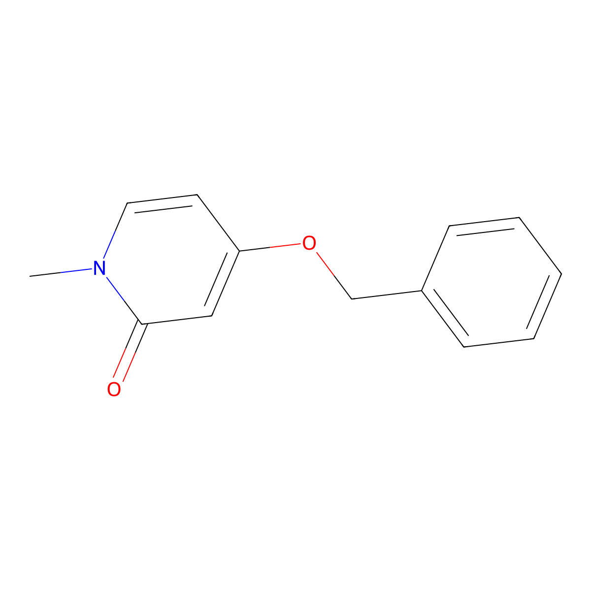 4-(Benzyloxy)-1-methyl-2-pyridone molecular structure, CAS 53937-03-4