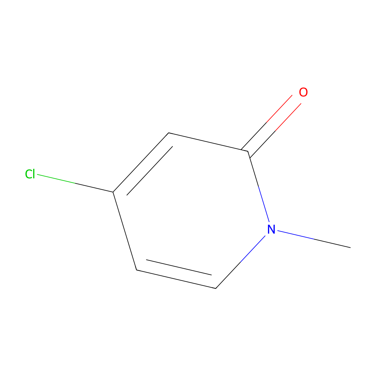 4-Chloro-1-methylpyridin-2(1H)-one molecular structure, CAS 53937-04-5