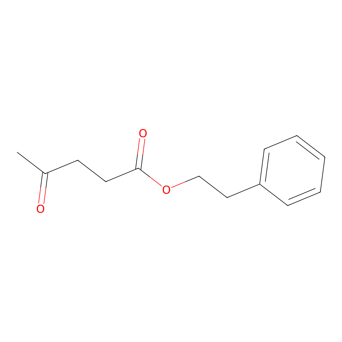 Phenethyl 4-oxovalerate molecular structure, CAS 53939-81-4