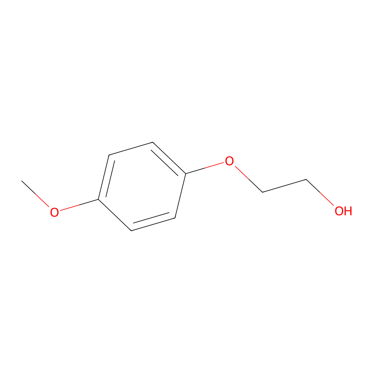 2-(4-Methoxyphenoxy)ethanol molecular structure, CAS 5394-57-0
