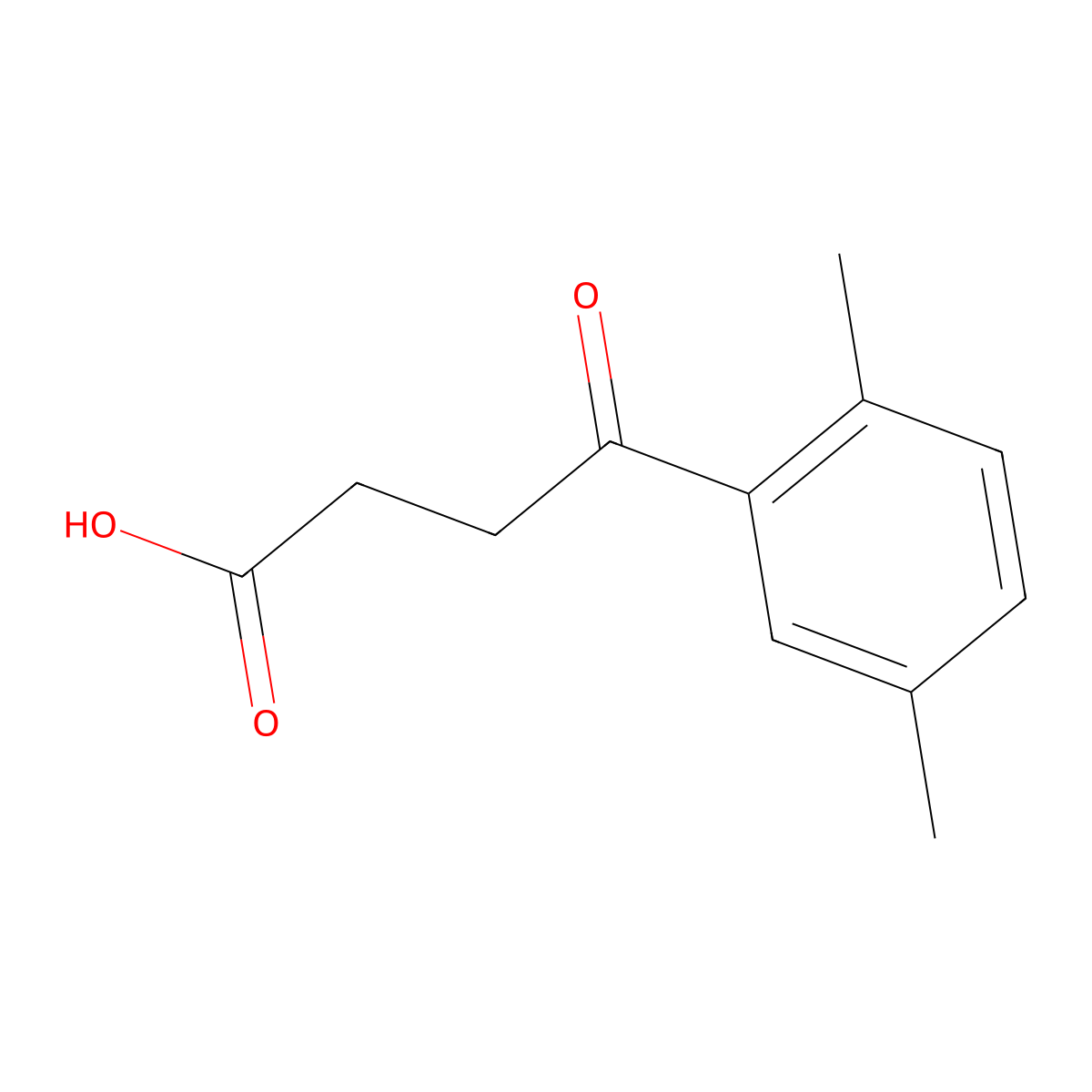 4-(2,5-Dimethylphenyl)-4-oxobutanoic acid molecular structure, CAS 5394-59-2