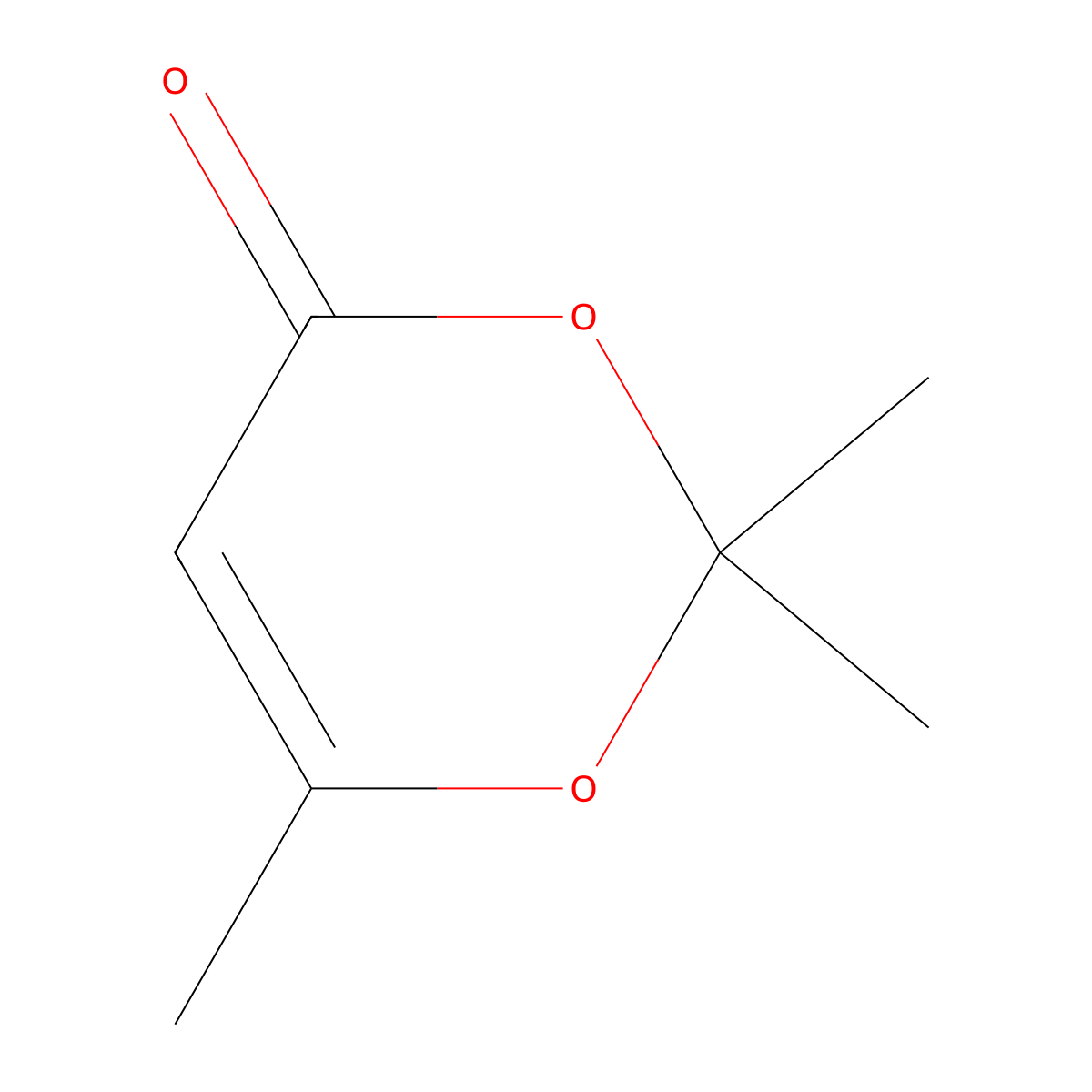 2,2,6-Trimethyl-4H-1,3-dioxin-4-one molecular structure, CAS 5394-63-8
