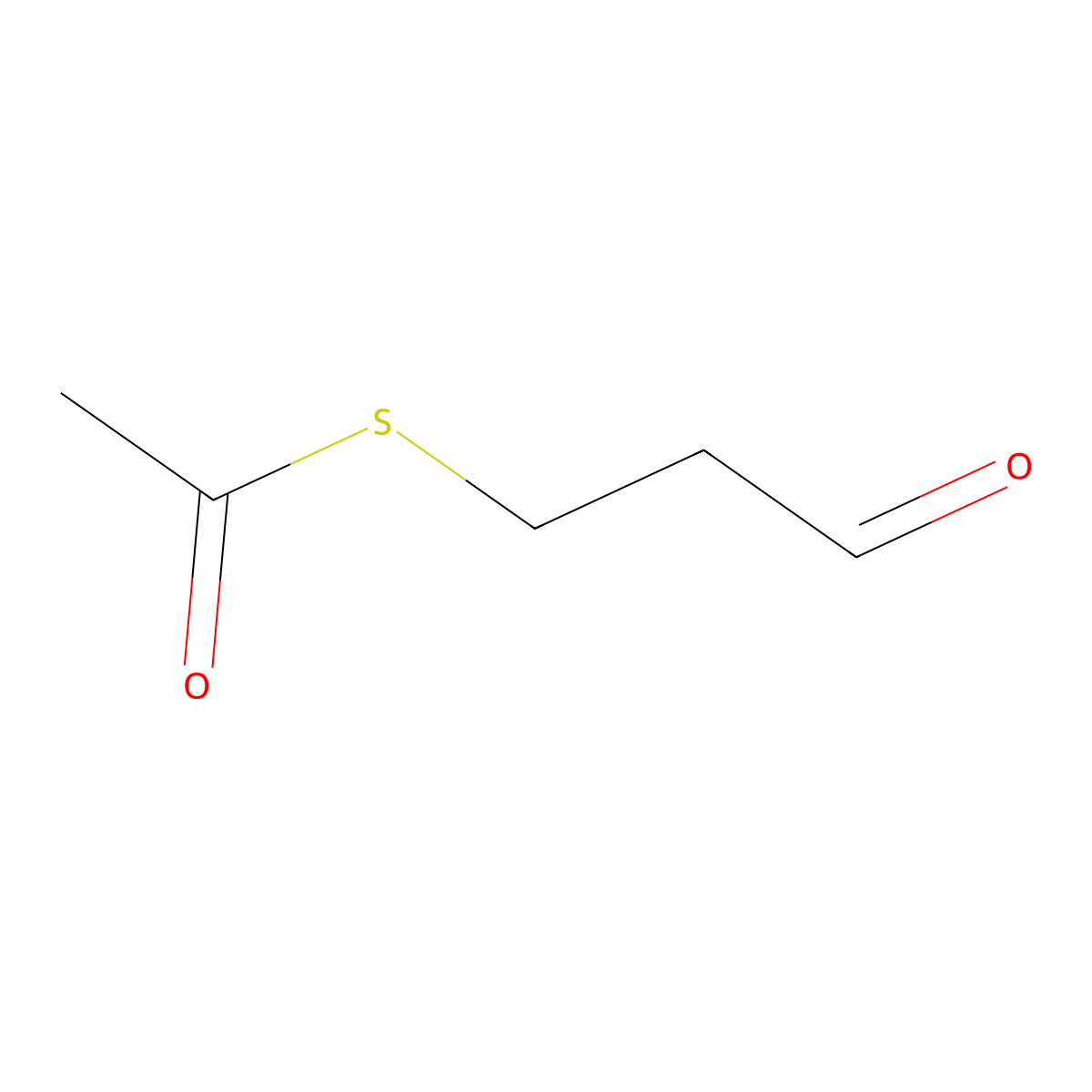 S-(3-Oxopropyl) ethanethioate molecular structure, CAS 53943-93-4