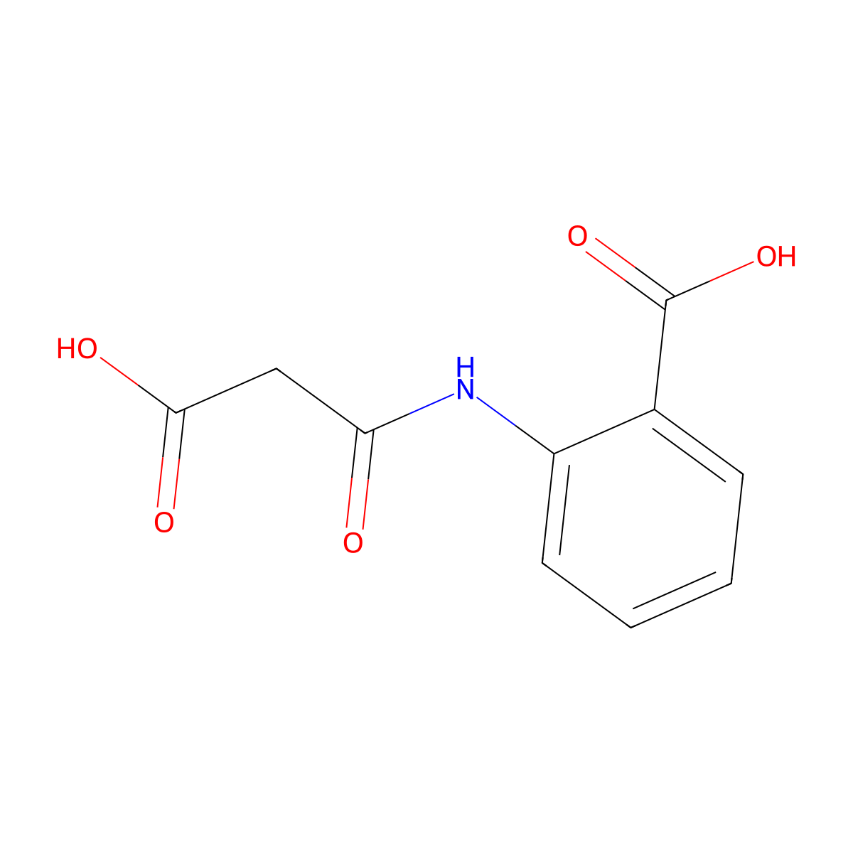 2-(2-Carboxyacetamido)benzoic acid molecular structure, CAS 53947-84-5