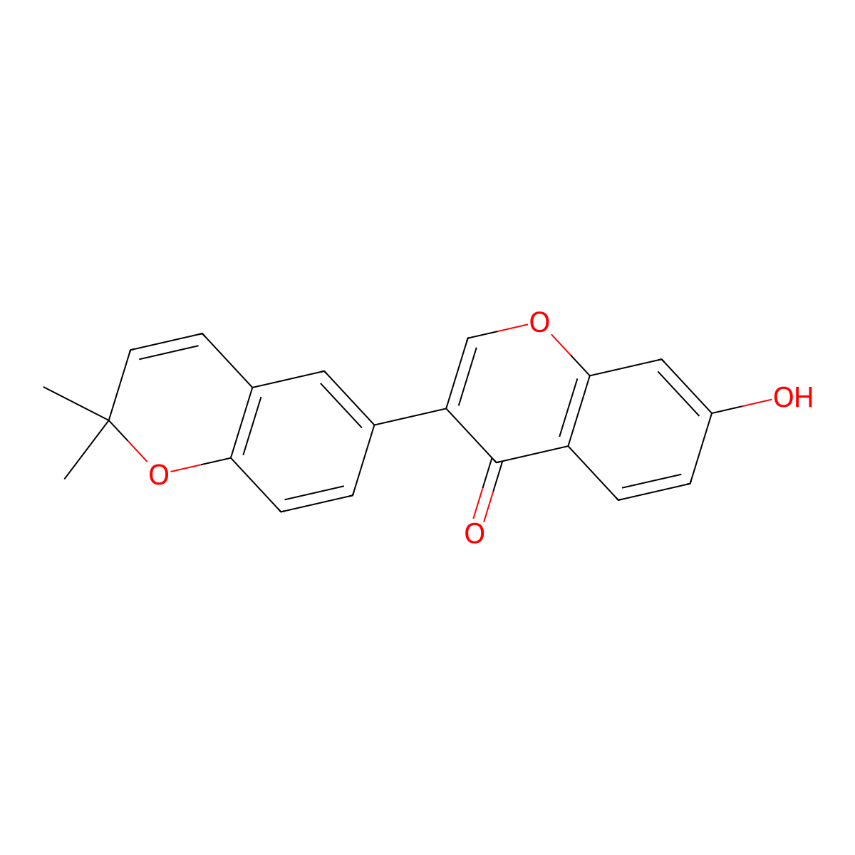 Corylin molecular structure, CAS 53947-92-5