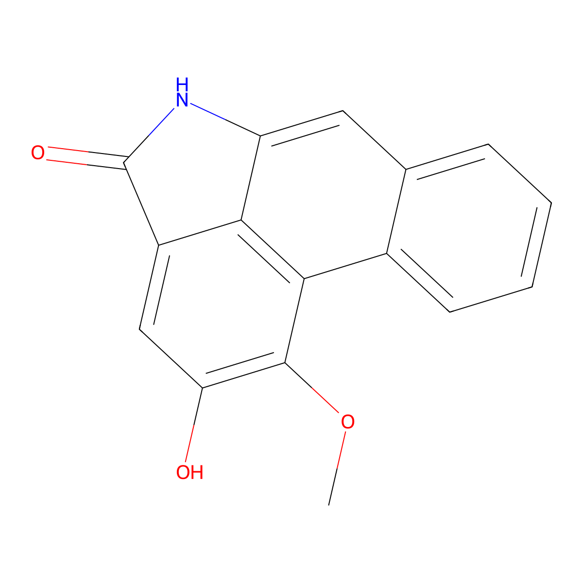 Aristolactam Aii molecular structure, CAS 53948-07-5