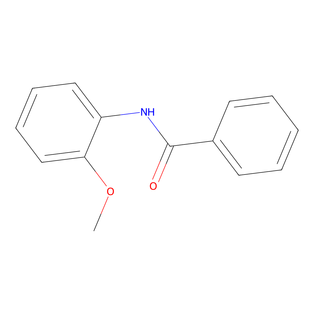 N-(2-methoxyphenyl)benzamide molecular structure, CAS 5395-00-6
