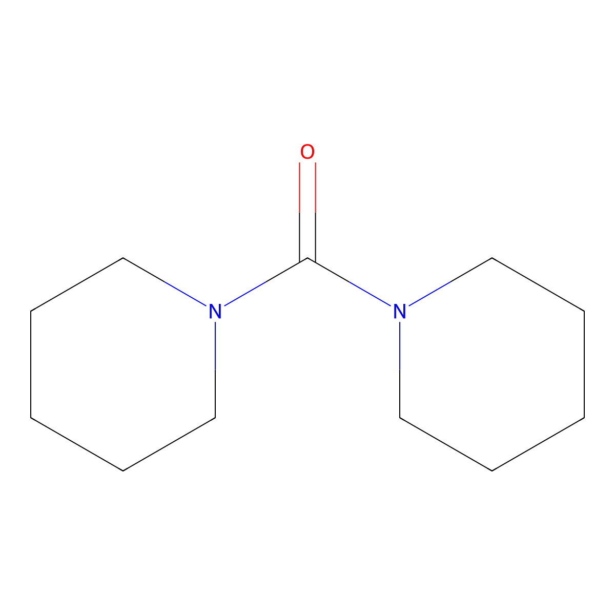 1,1'-Carbonyldipiperidine molecular structure, CAS 5395-04-0