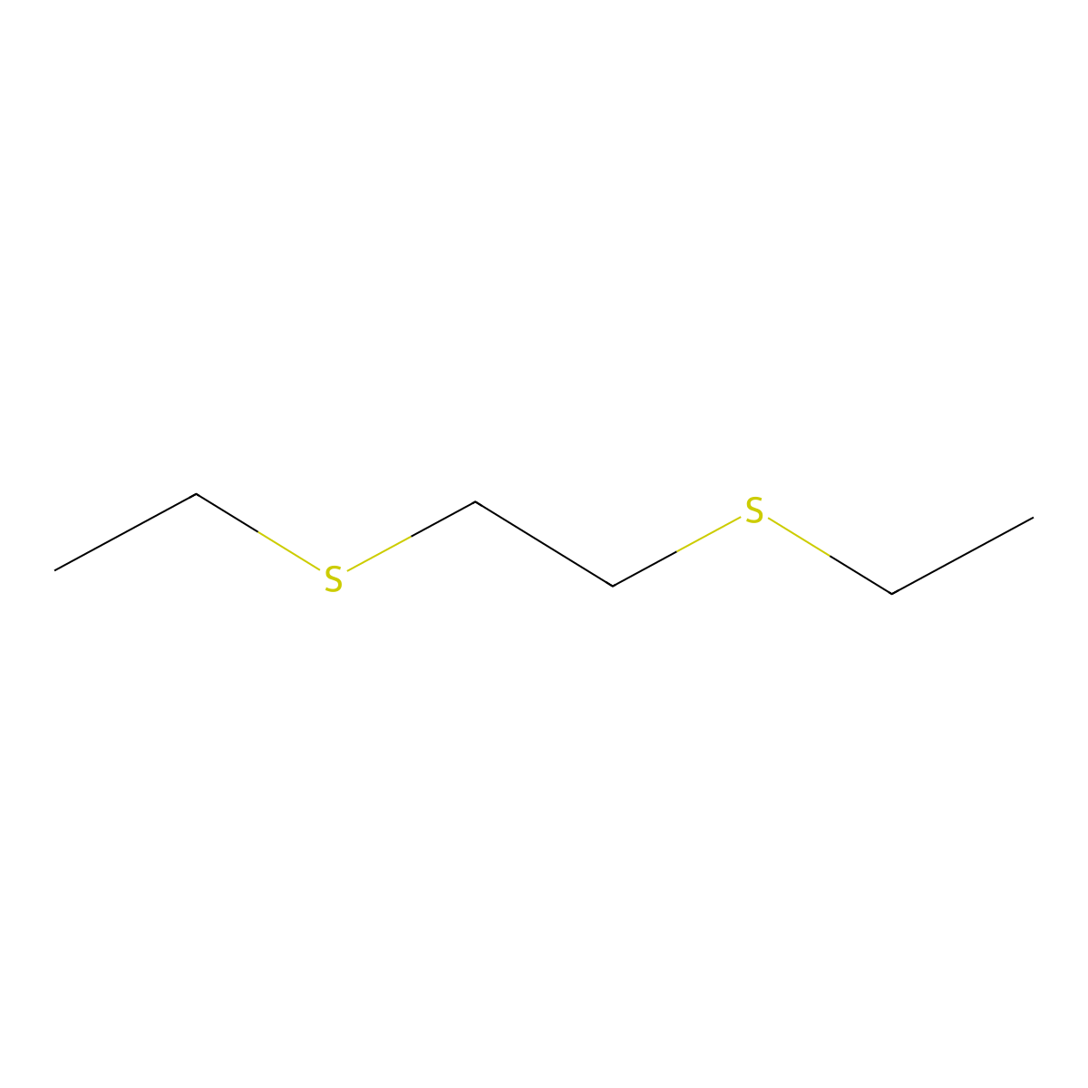 3,6-Dithiaoctane molecular structure, CAS 5395-75-5