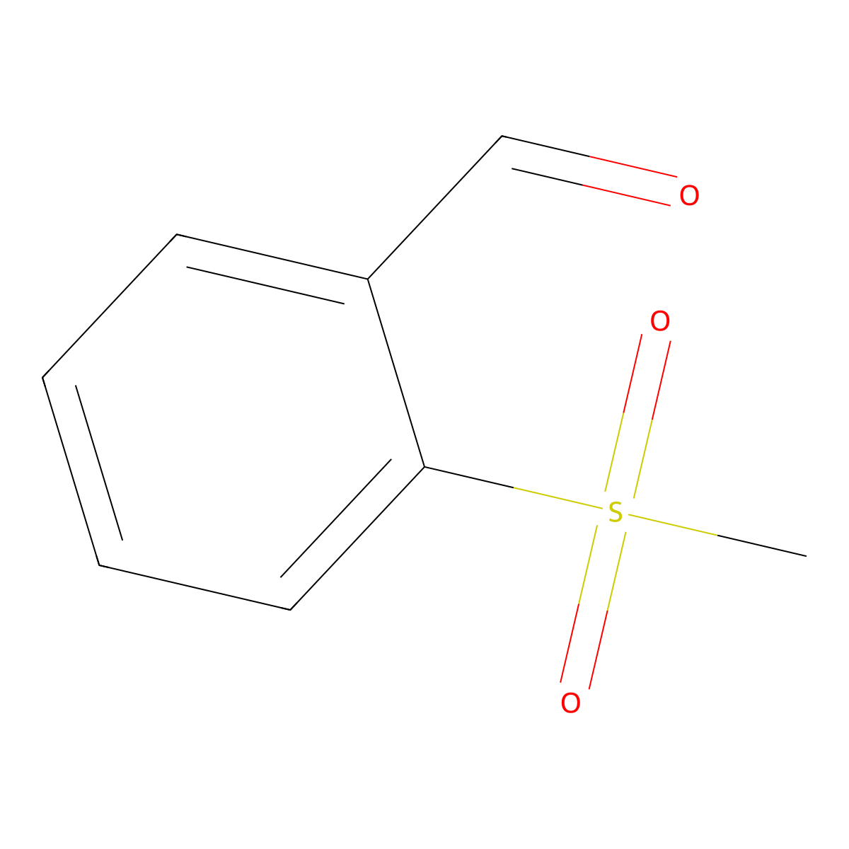 2-Methylsulfonylbenzaldehyde molecular structure, CAS 5395-89-1