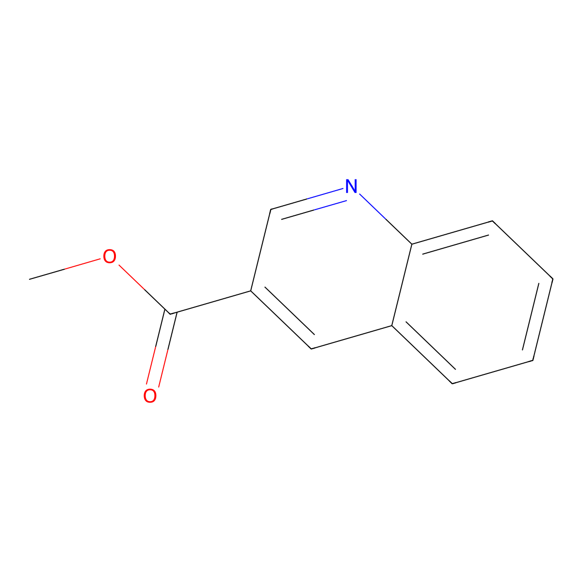Methyl quinoline-3-carboxylate molecular structure, CAS 53951-84-1
