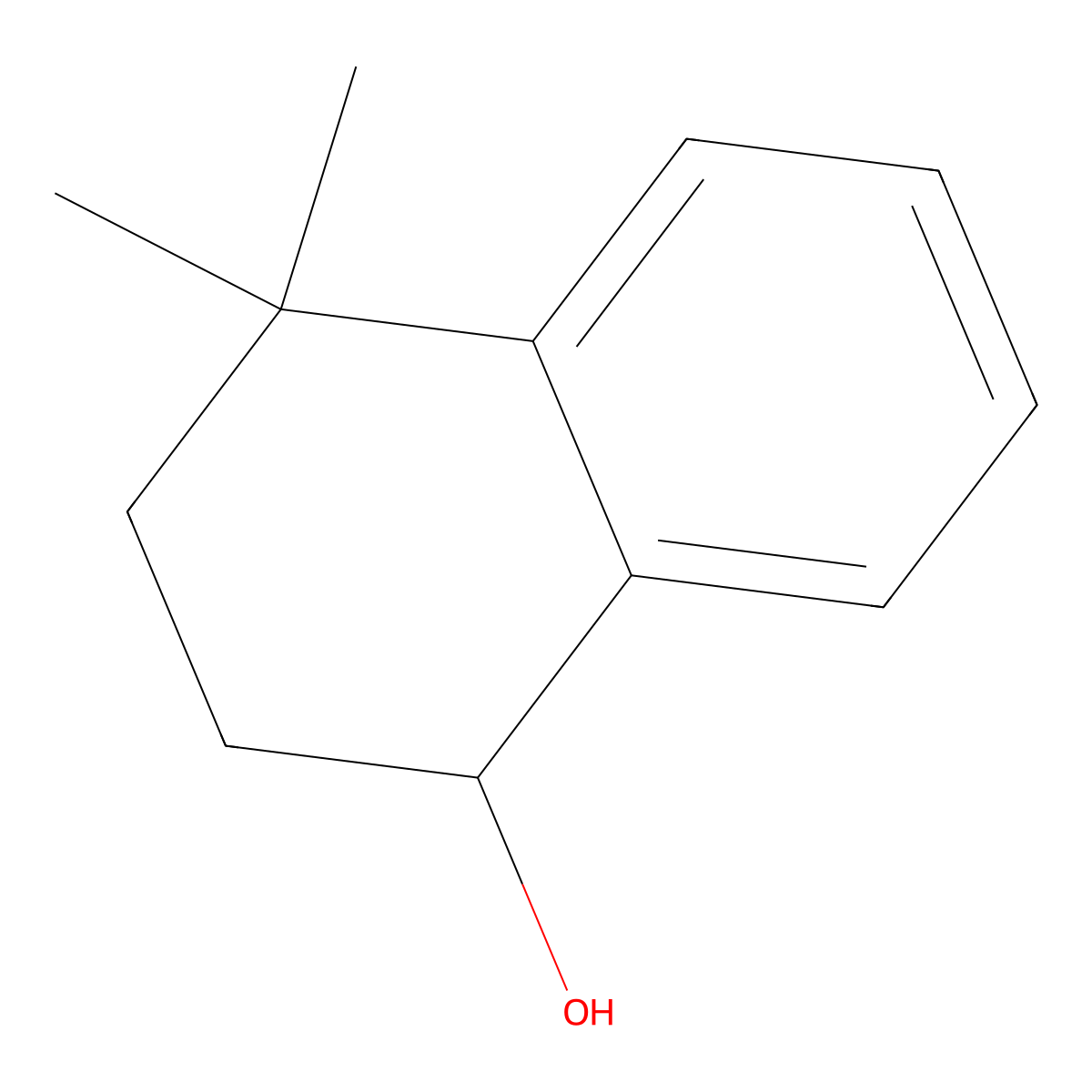 4,4-Dimethyl-1,2,3,4-tetrahydronaphthalen-1-ol molecular structure, CAS 53952-18-4