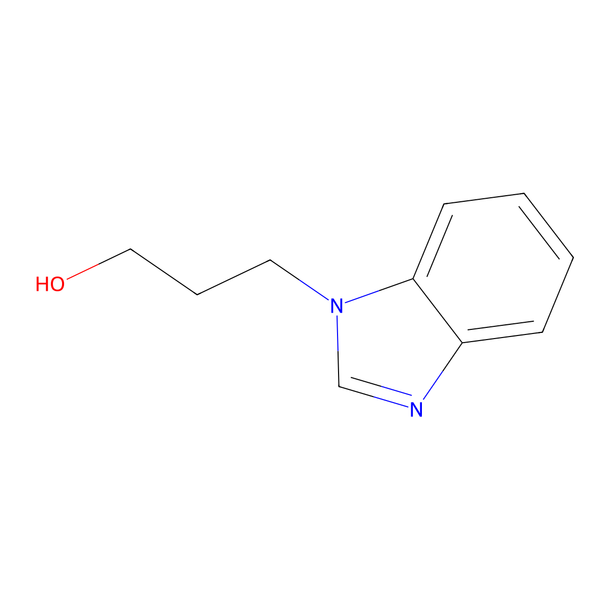 3-(1H-Benzimidazol-1-yl)propan-1-ol molecular structure, CAS 53953-47-2