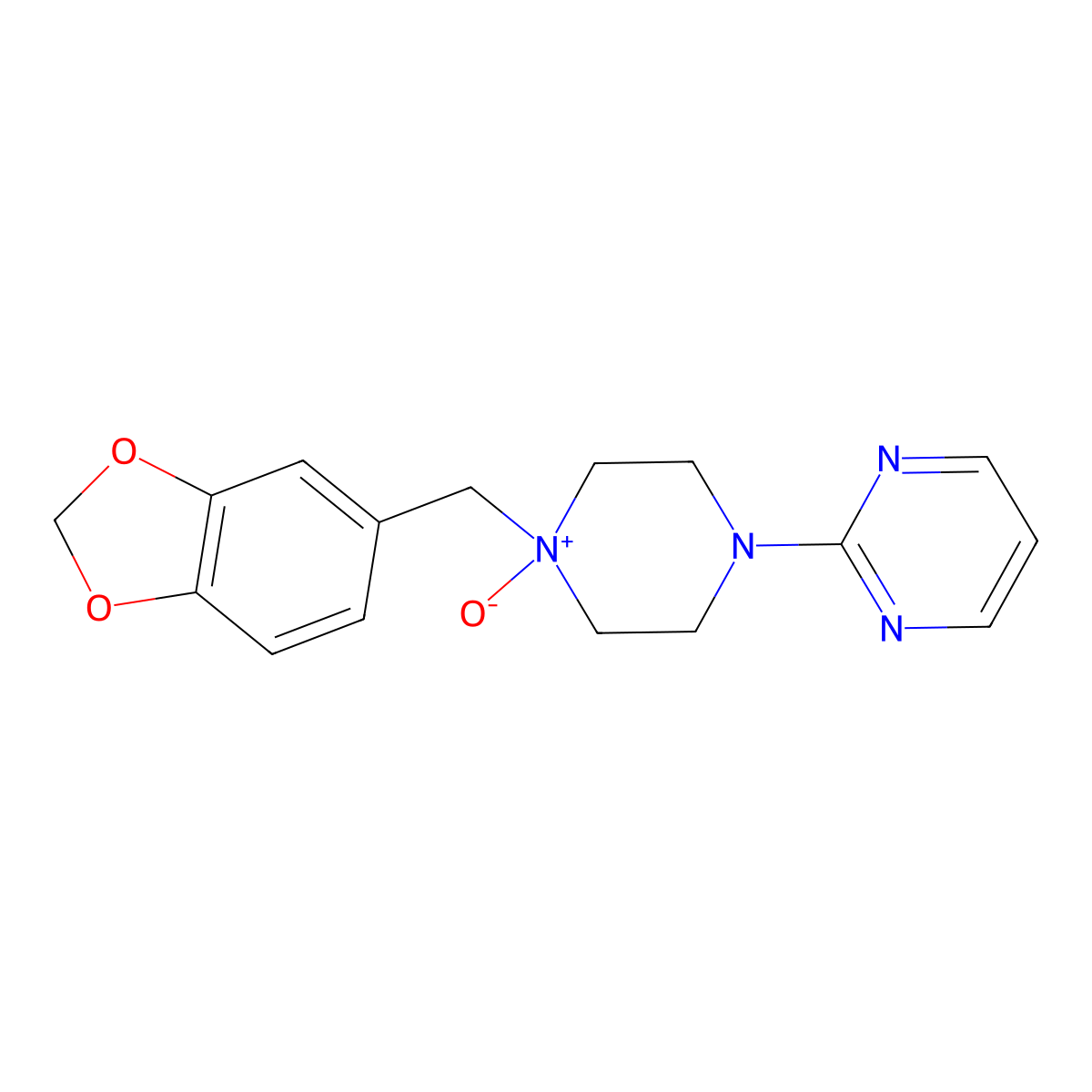 Piribedil N-Oxide molecular structure, CAS 53954-71-5