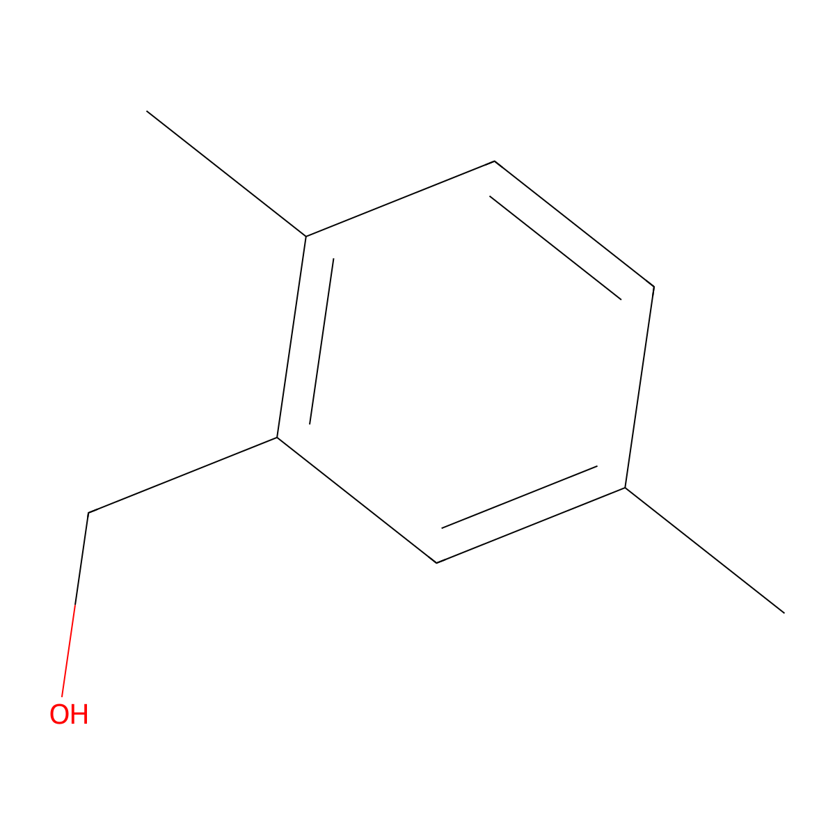 2,5-Dimethylbenzyl alcohol molecular structure, CAS 53957-33-8