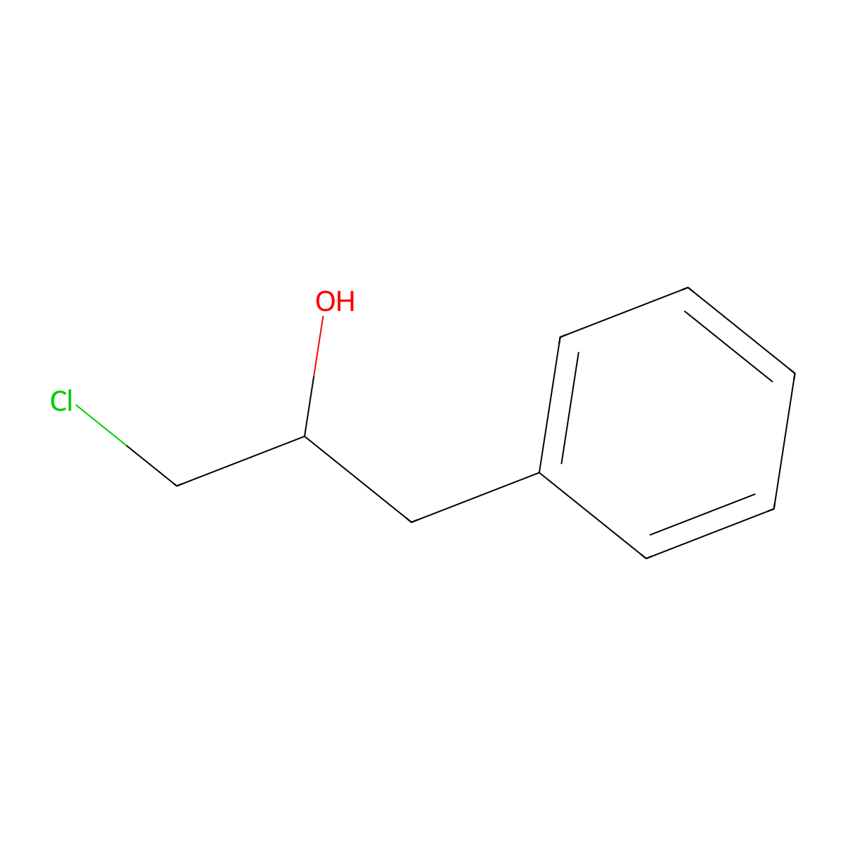 1-Chloro-3-phenyl-2-propanol molecular structure, CAS 5396-65-6