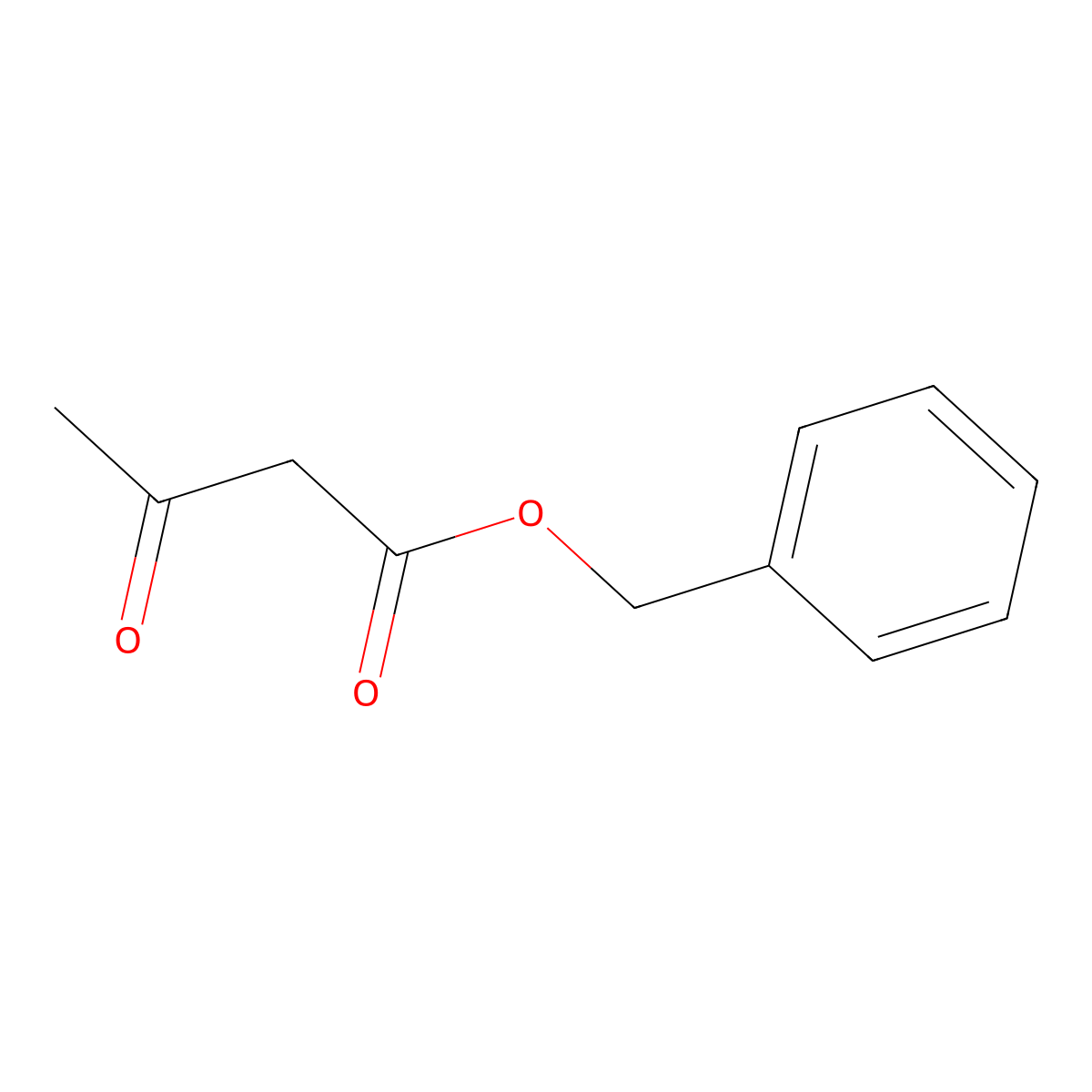 Benzyl acetoacetate molecular structure, CAS 5396-89-4