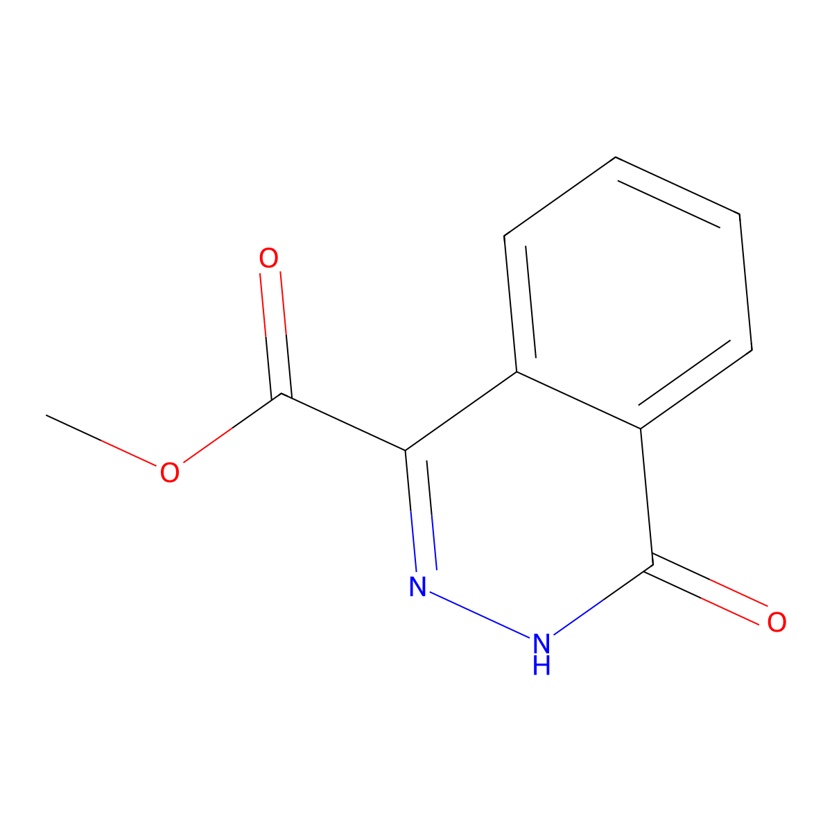 Methyl 4-oxo-3,4-dihydrophthalazine-1-carboxylate molecular structure, CAS 53960-10-4