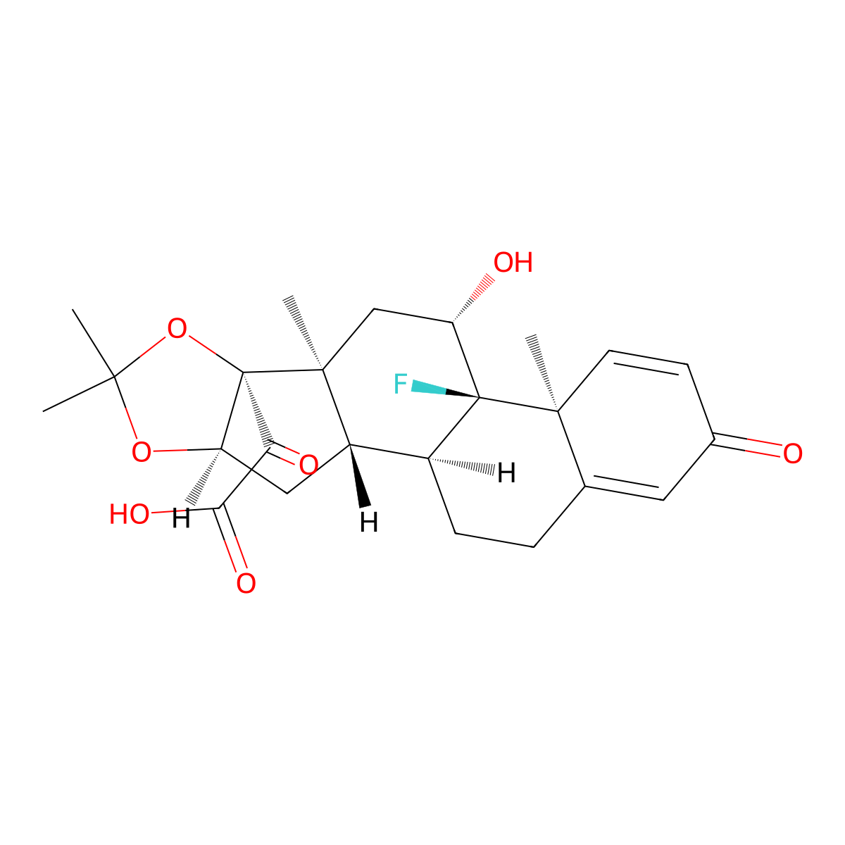 21-Carboxylic Acid Triamcinolone Acetonide molecular structure, CAS 53962-41-7