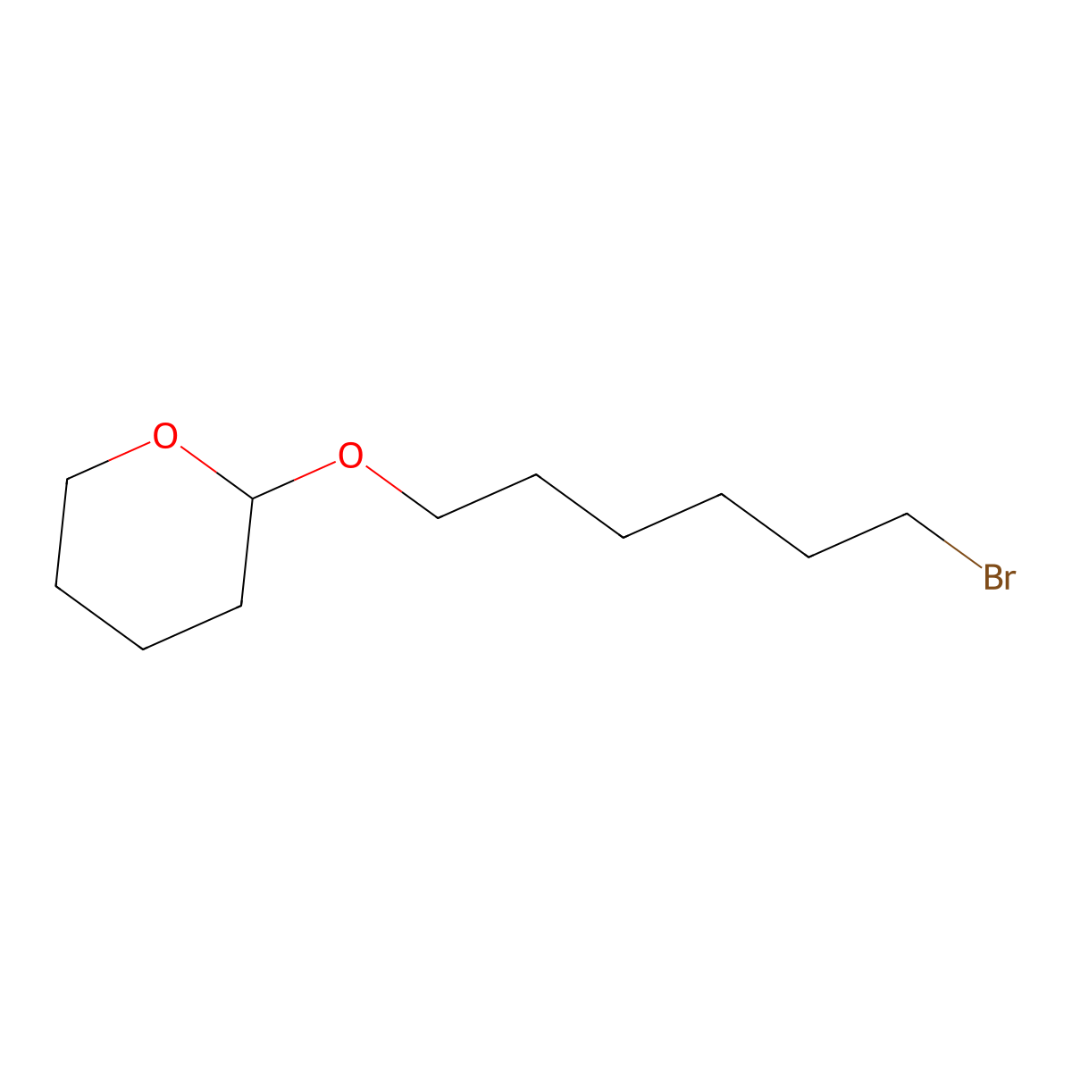 2-[(6-bromohexyl)oxy]tetrahydro-2H-pyran molecular structure, CAS 53963-10-3