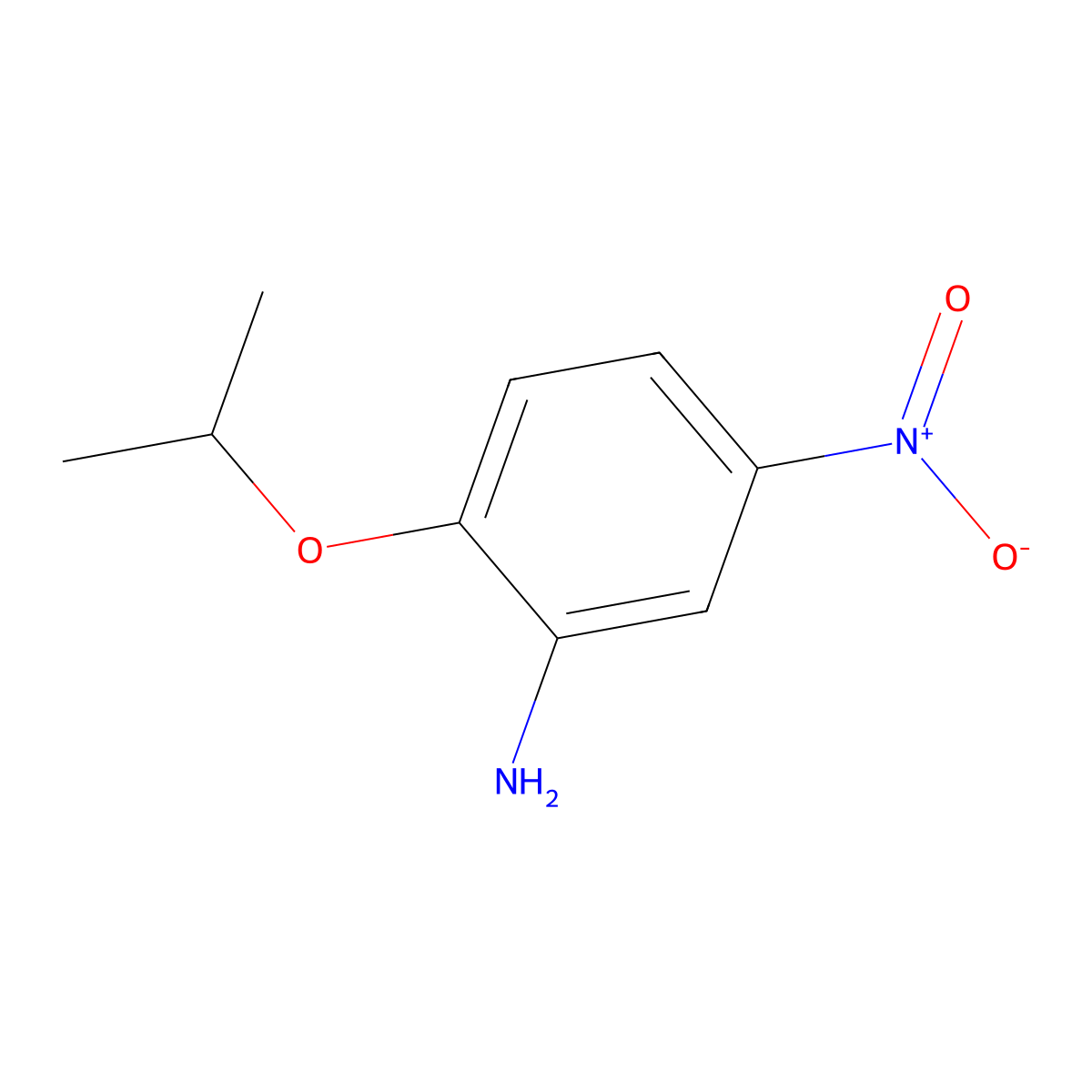 Aniline, 2-isopropoxy-5-nitro- molecular structure, CAS 53965-13-2