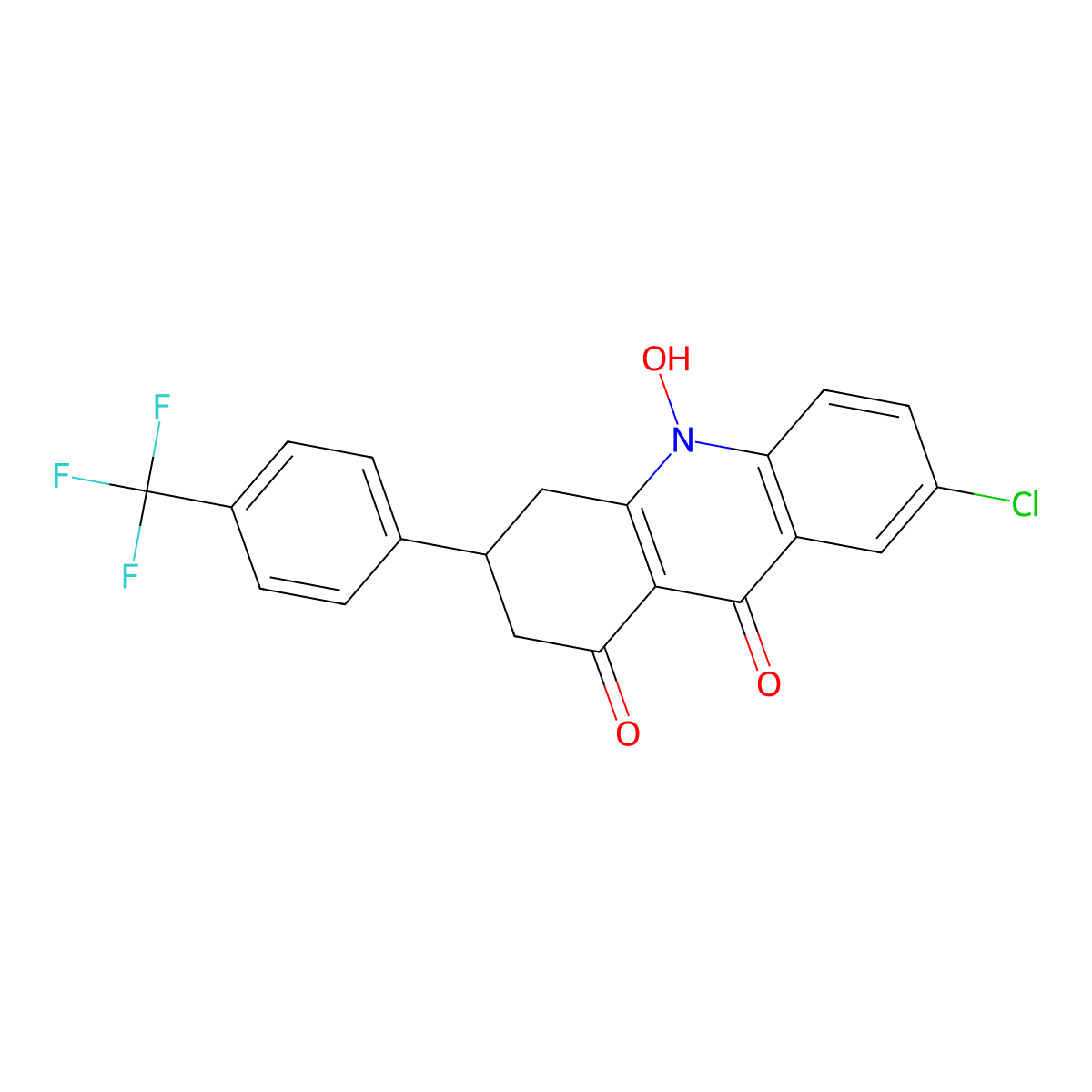 Floxacrine molecular structure, CAS 53966-34-0