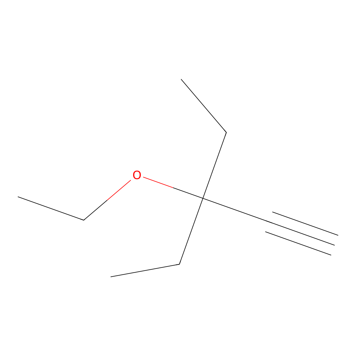3-Ethoxy-3-ethylpent-1-yne molecular structure, CAS 53966-56-6