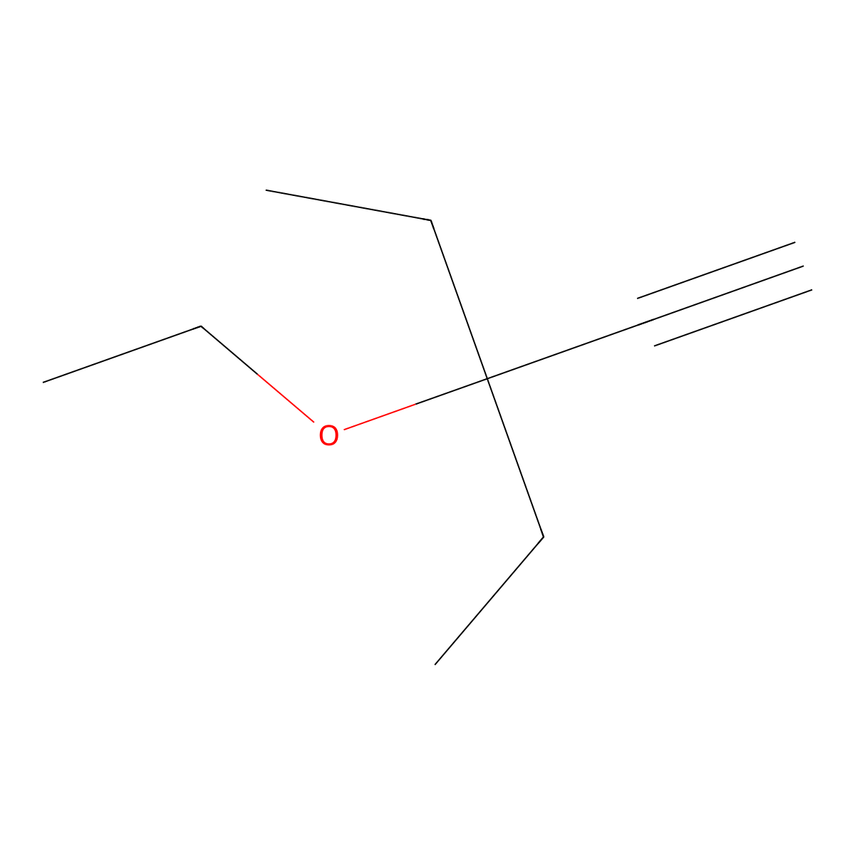 3-Ethoxy-3-ethylpent-1-yne molecular structure, CAS 53966-56-6