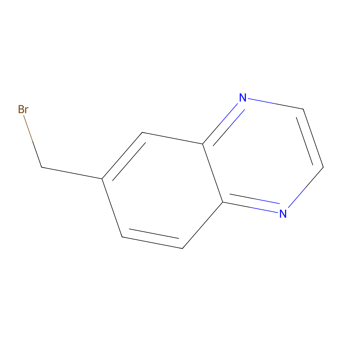 6-(Bromomethyl)quinoxaline molecular structure, CAS 53967-21-8