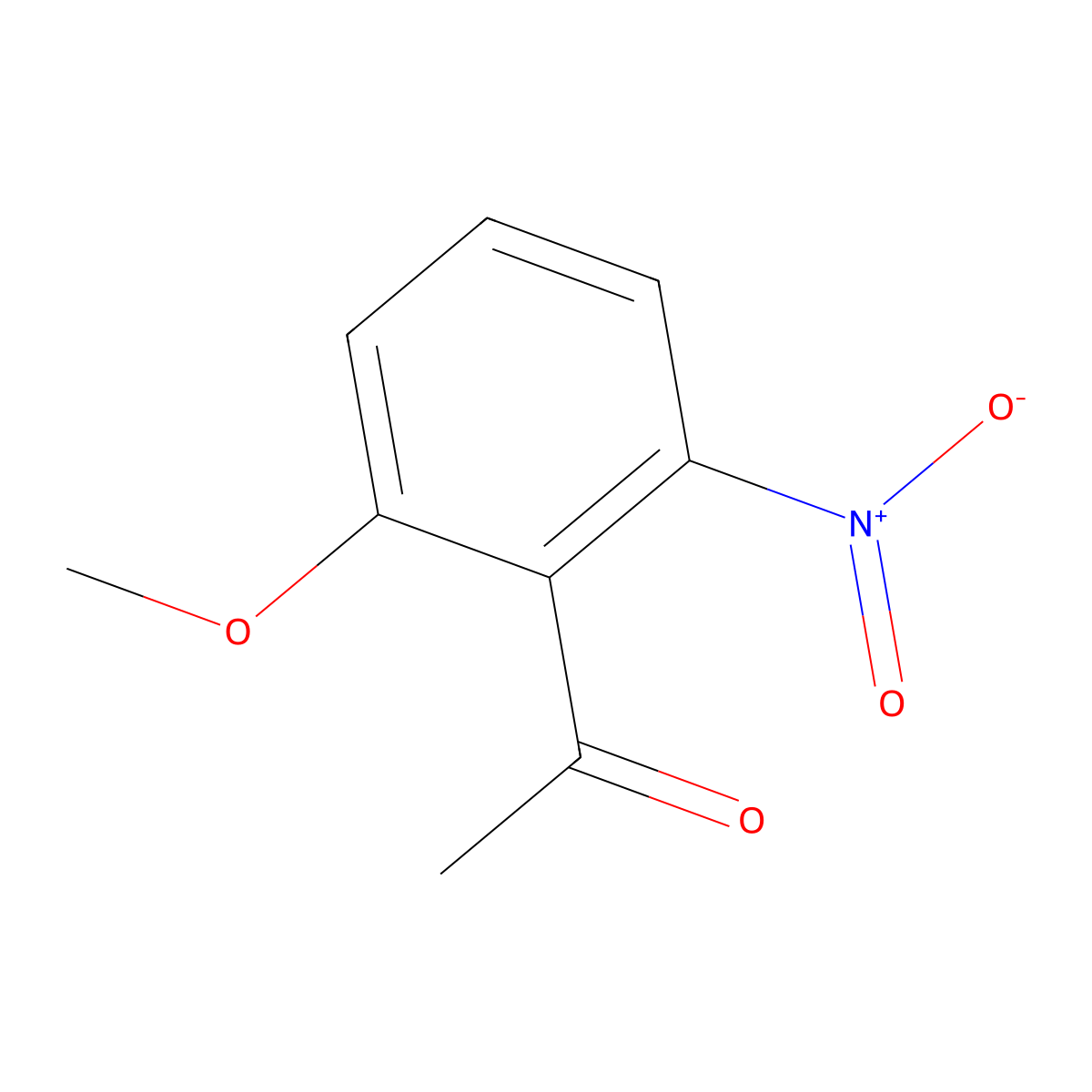 1-(2-Methoxy-6-nitrophenyl)ethanone molecular structure, CAS 53967-70-7
