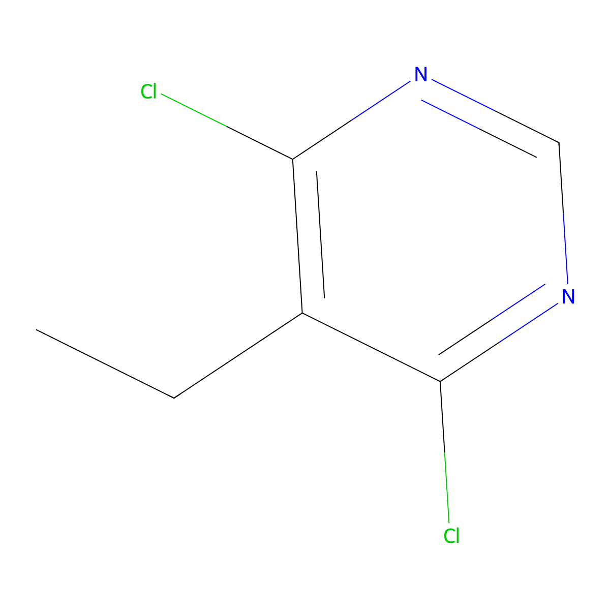 4,6-Dichloro-5-ethylpyrimidine molecular structure, CAS 53967-81-0