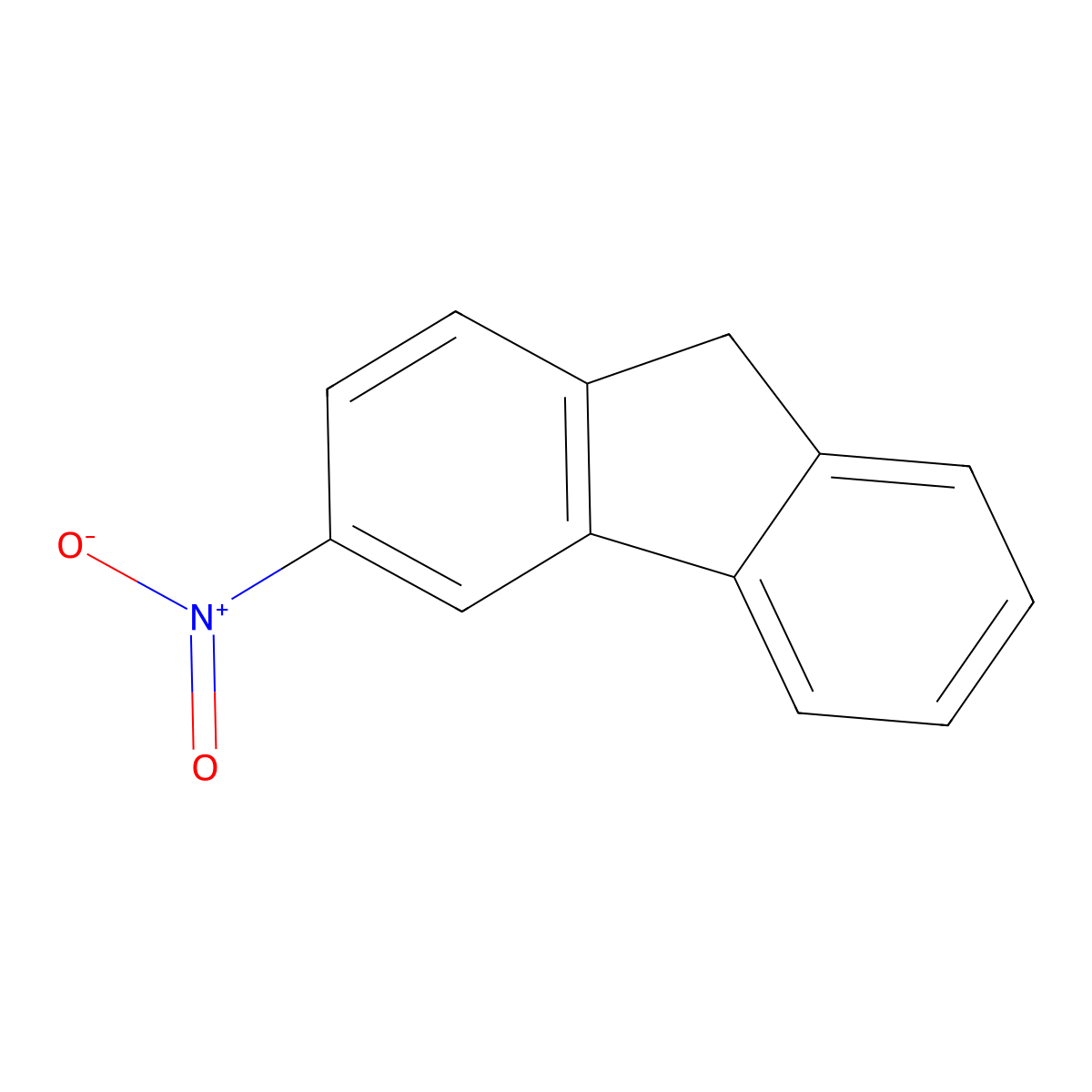 3-Nitrofluorene molecular structure, CAS 5397-37-5