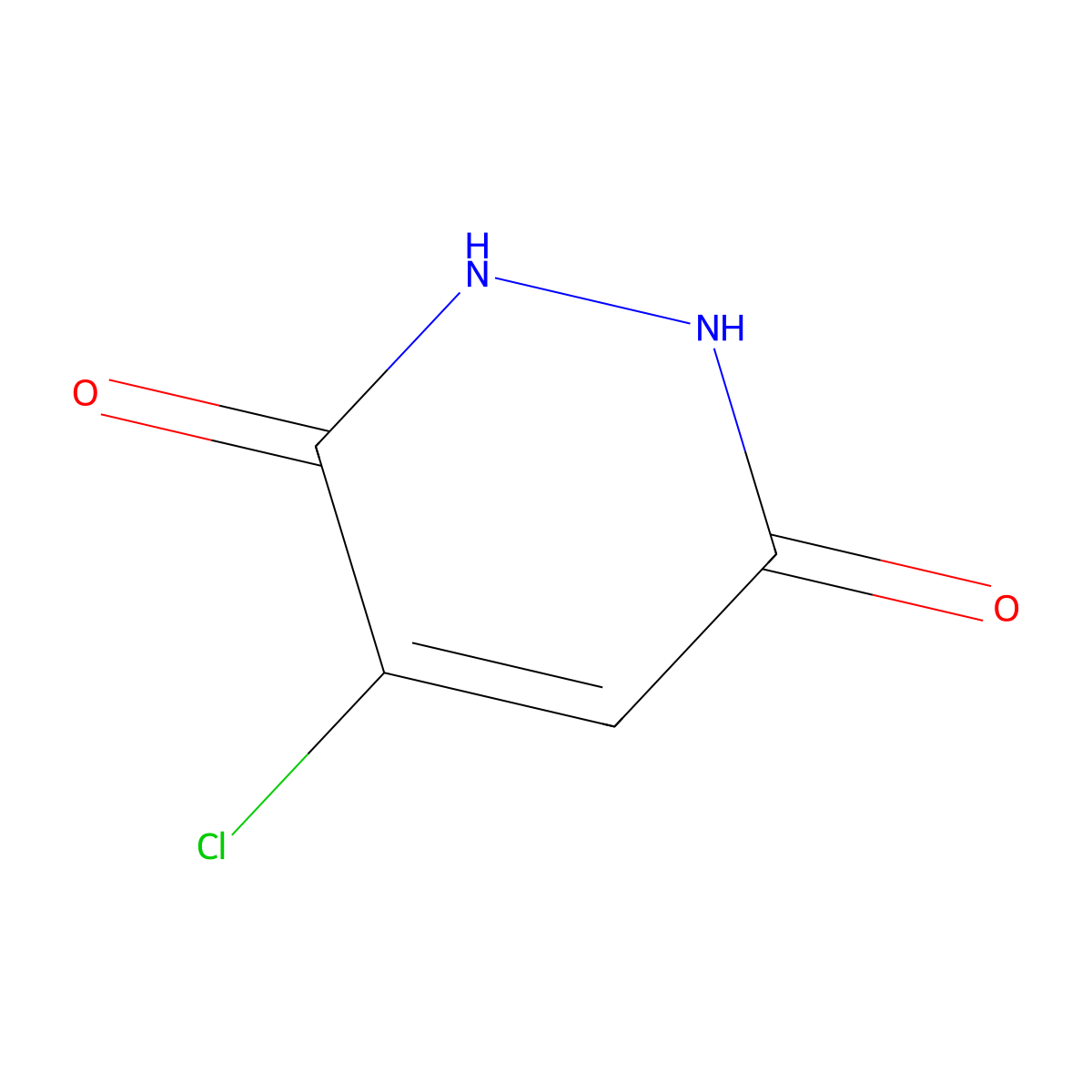 4-Chloro-1,2-dihydropyridazine-3,6-dione molecular structure, CAS 5397-64-8