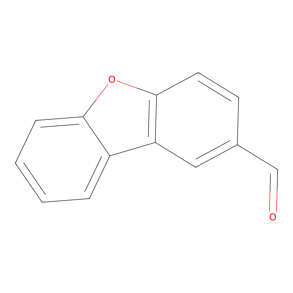 Dibenzo(b,d)furan-2-carboxaldehyde molecular structure, CAS 5397-82-0