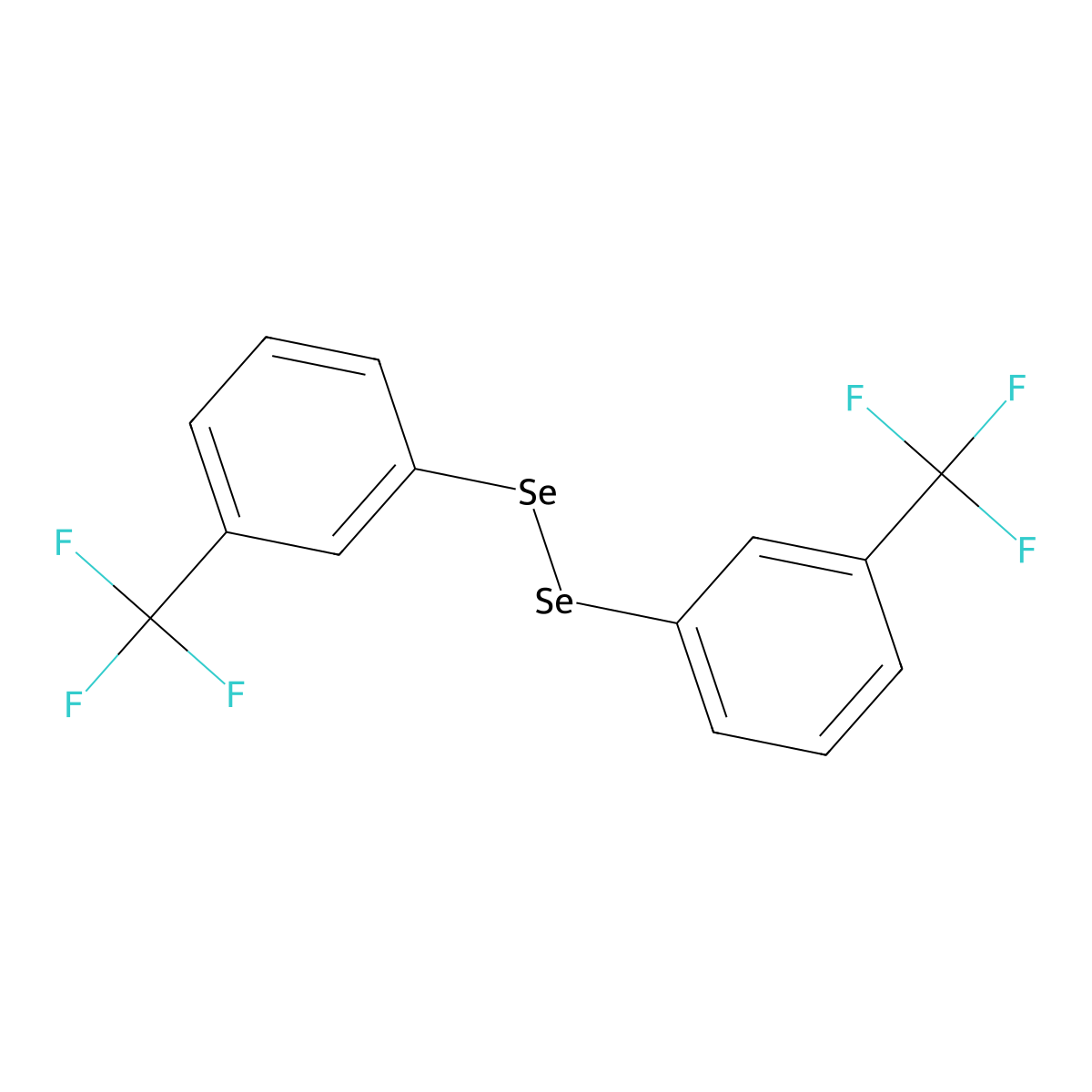 1,2-Bis(3-(trifluoromethyl)phenyl)diselane molecular structure, CAS 53973-75-4