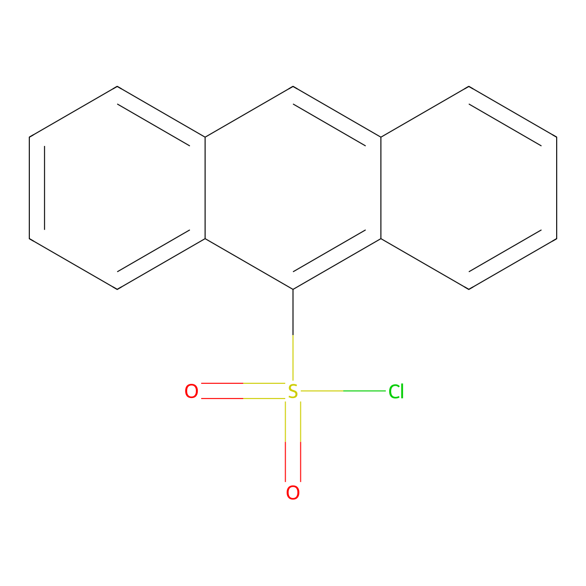 Anthracene-9-sulfonyl chloride molecular structure, CAS 53973-96-9