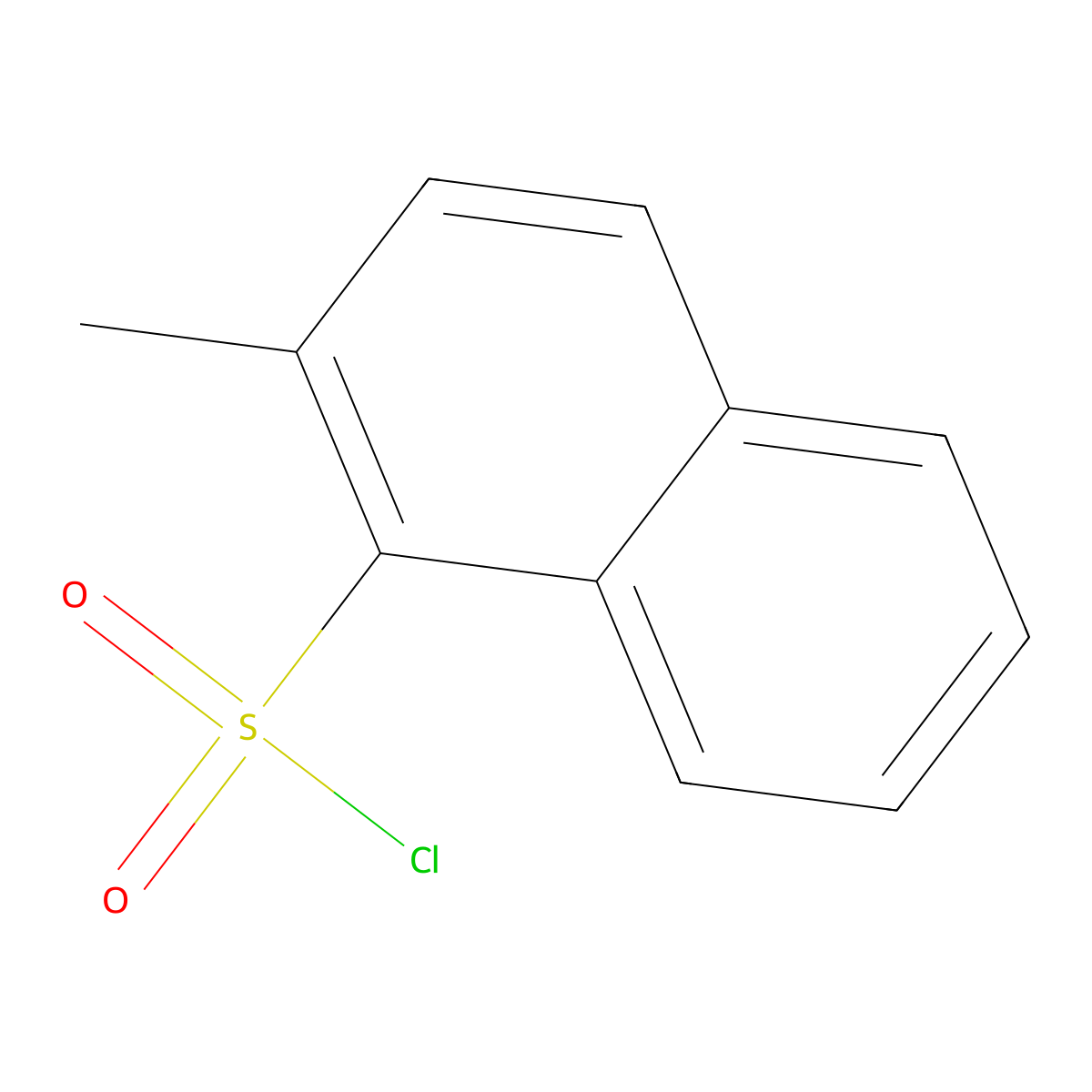 2-Methylnaphthalene-1-sulfonyl chloride molecular structure, CAS 53973-97-0