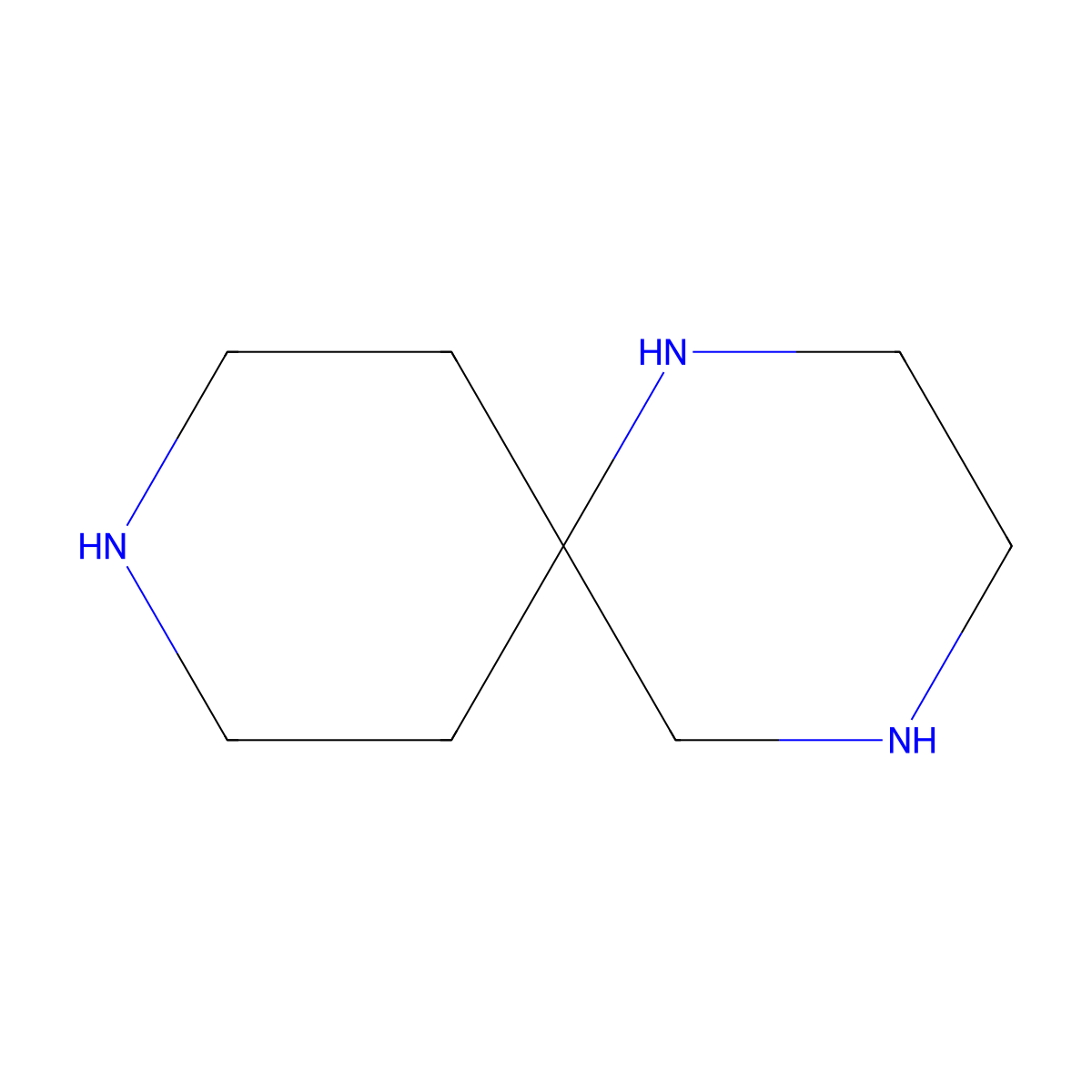 1,4,9-Triazaspiro[5.5]undecane molecular structure, CAS 53974-35-9