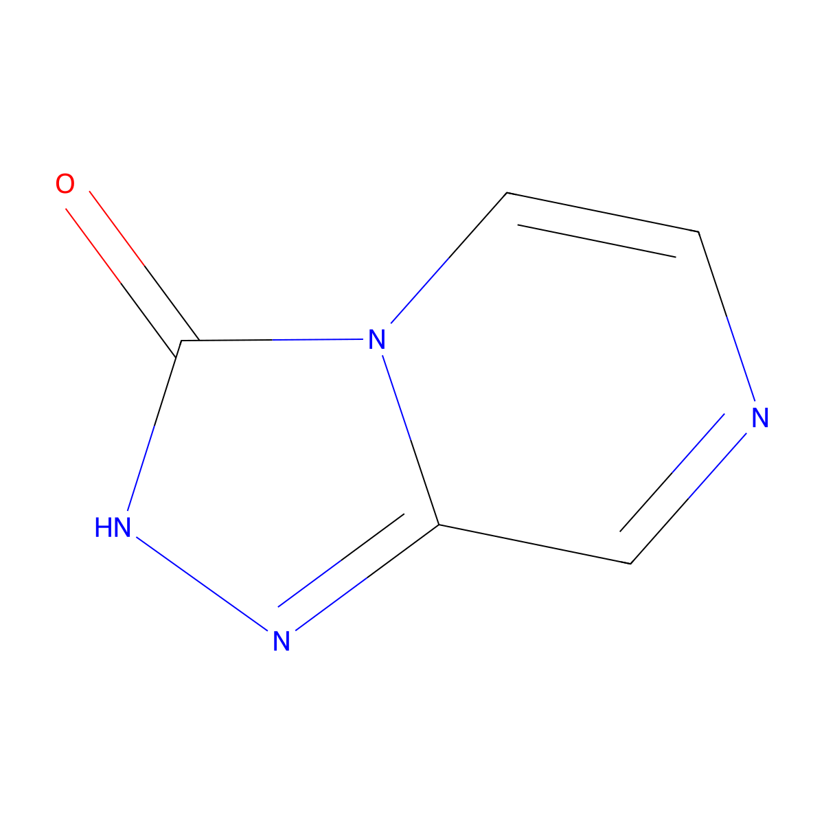 2H,3H-(1,2,4)triazolo(4,3-a)pyrazin-3-one molecular structure, CAS 53975-75-0