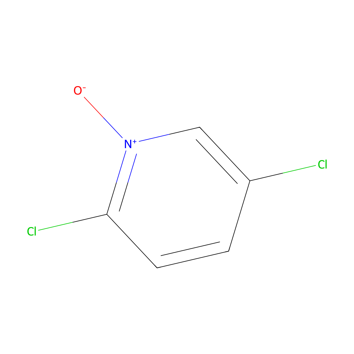 2,5-Dichloropyridine 1-oxide molecular structure, CAS 53976-62-8