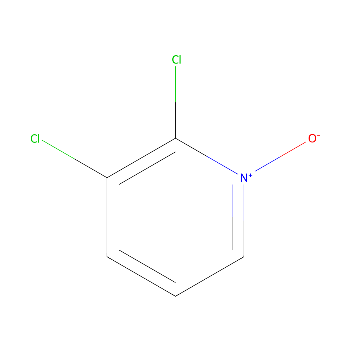 2,3-Dichloropyridine 1-oxide molecular structure, CAS 53976-65-1