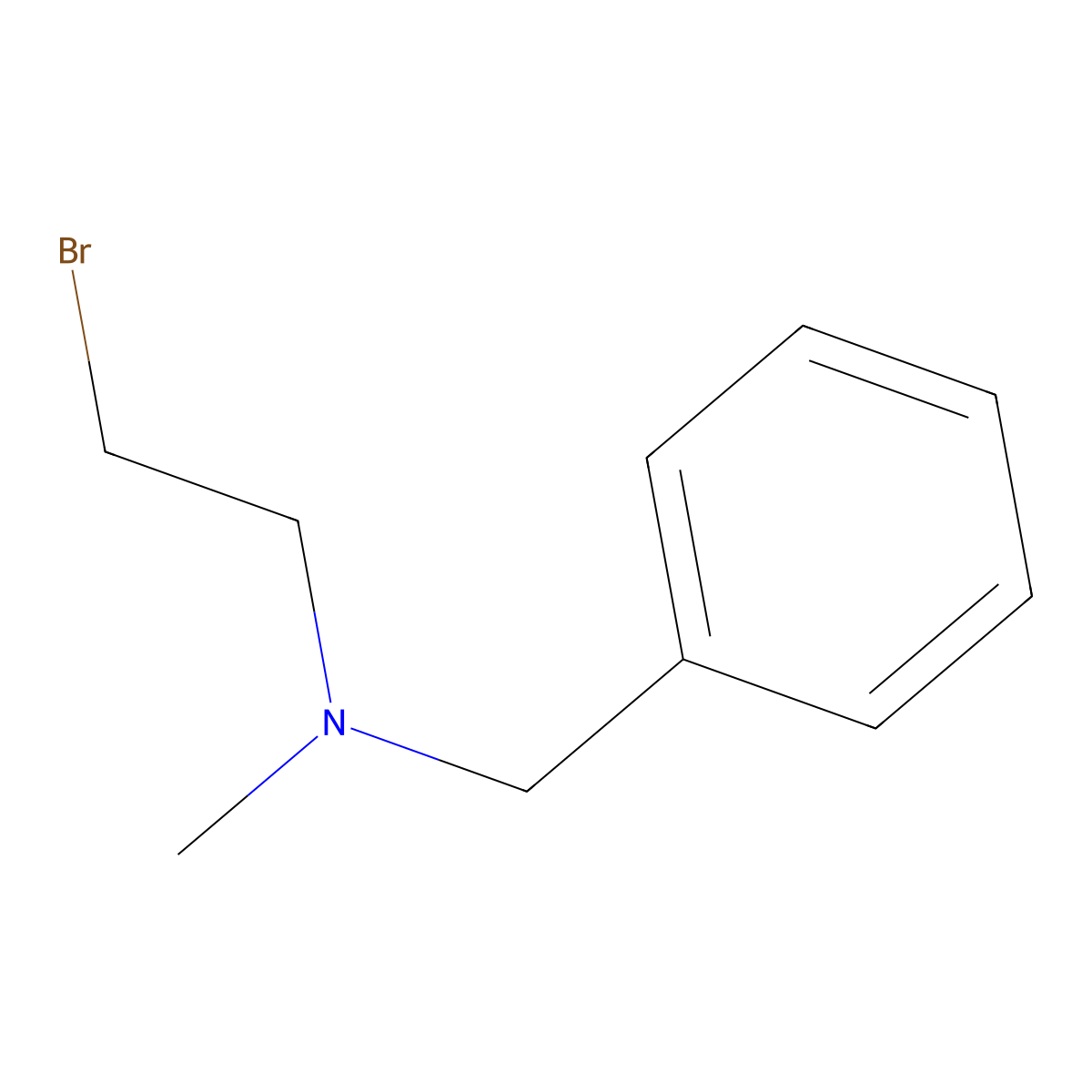 Benzyl(2-bromoethyl)methylamine molecular structure, CAS 53977-06-3