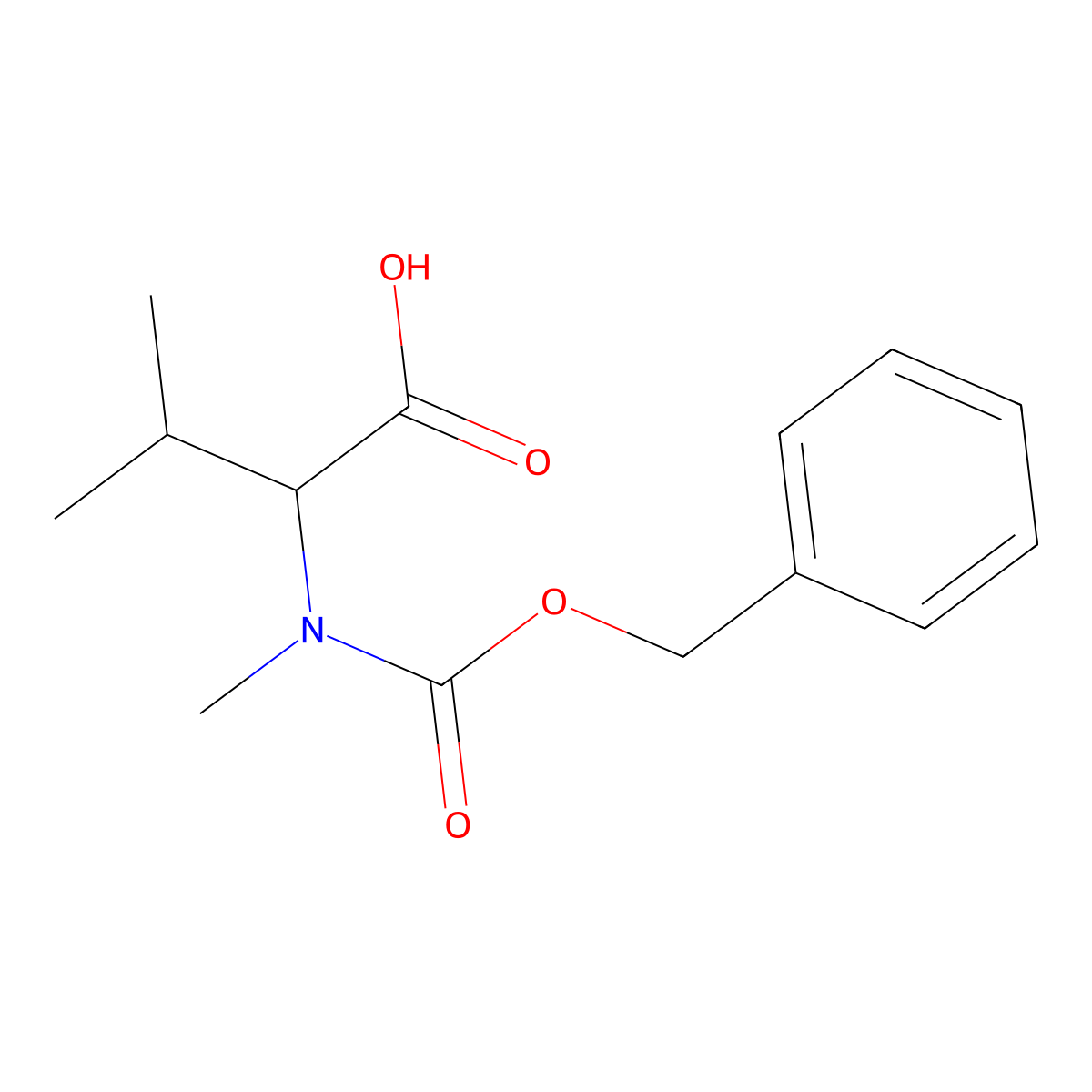 z-d-n-Me-val-oh molecular structure, CAS 53978-73-7