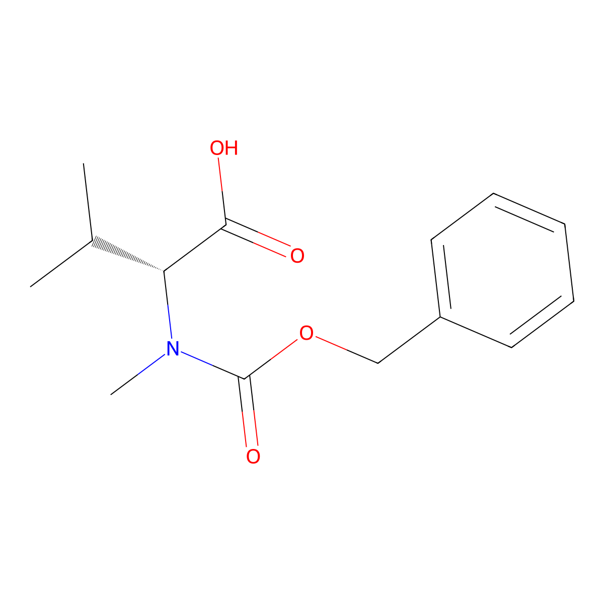z-d-n-Me-val-oh molecular structure, CAS 53978-73-7