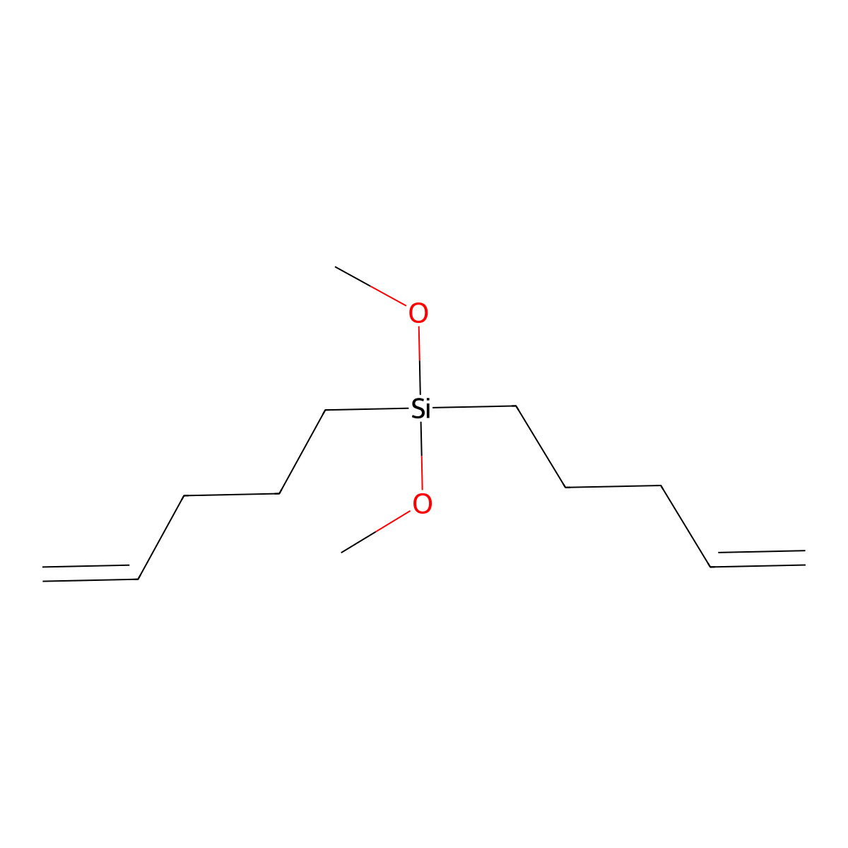 Dimethoxydi(pent-4-en-1-yl)silane molecular structure, CAS 539790-90-4