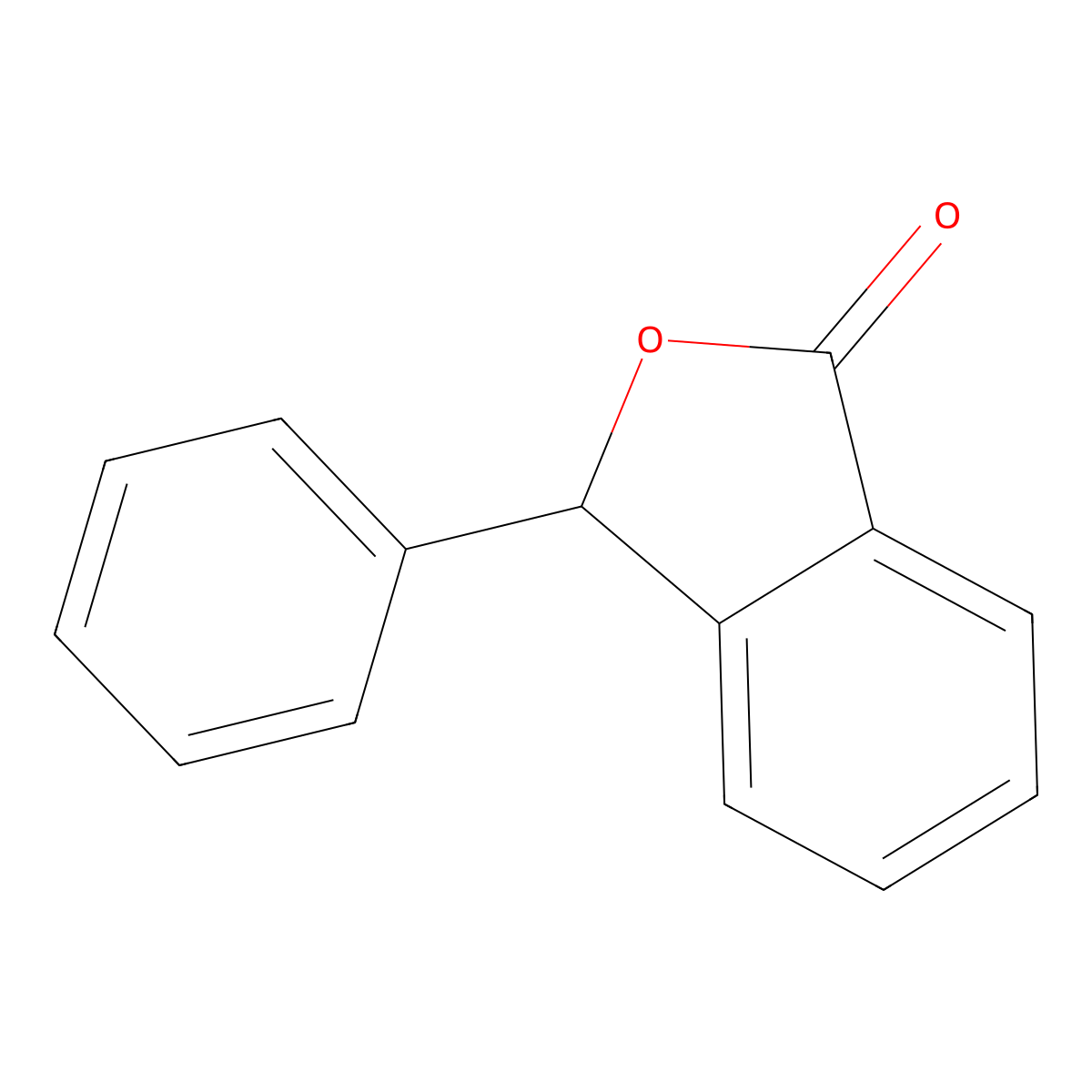 3-Phenylphthalide molecular structure, CAS 5398-11-8